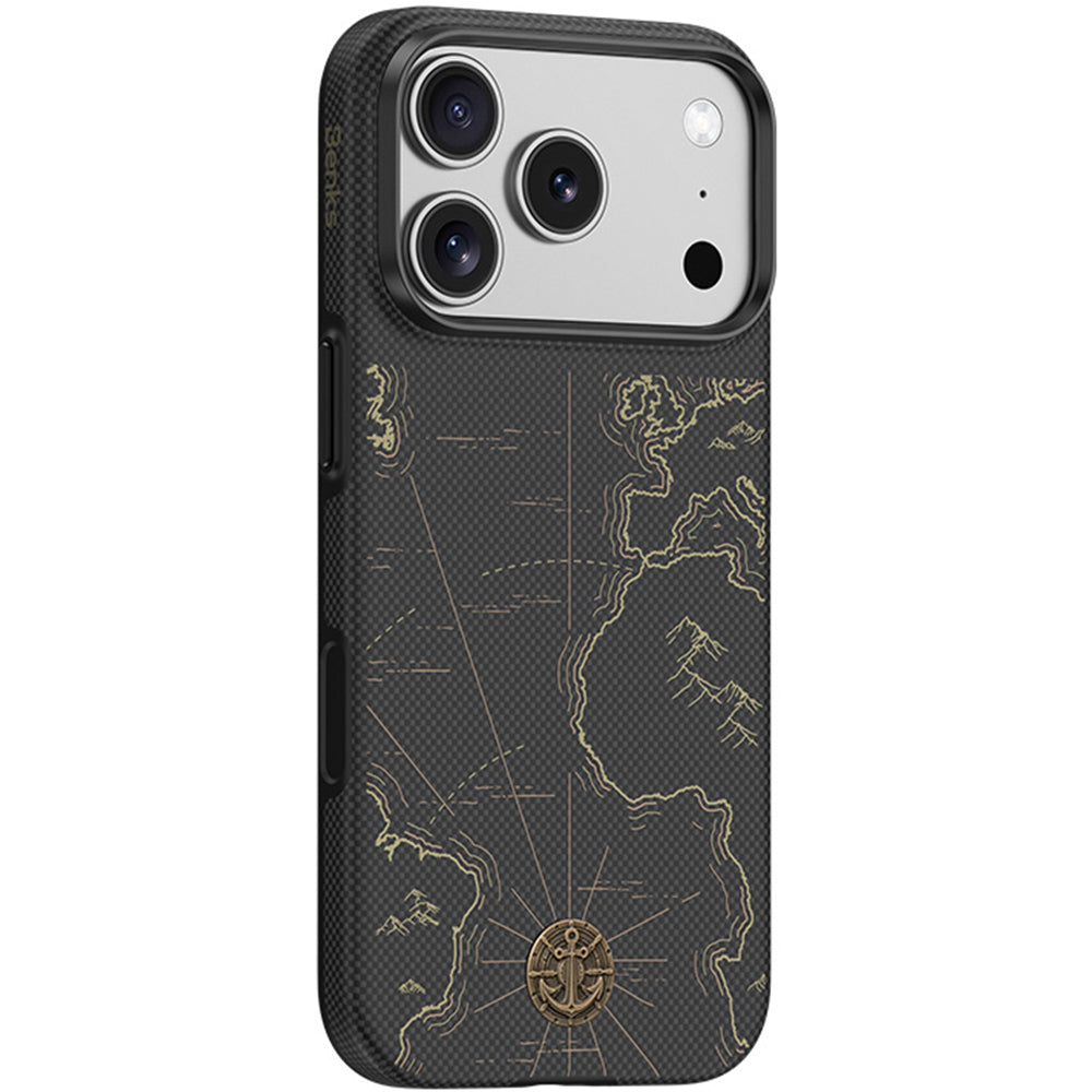 Aramid-Hülle für iPhone 18 Pro, Benks ArmorEdge X1 Air Navigator Kevlar MagSafe, Schwarz (11/12)