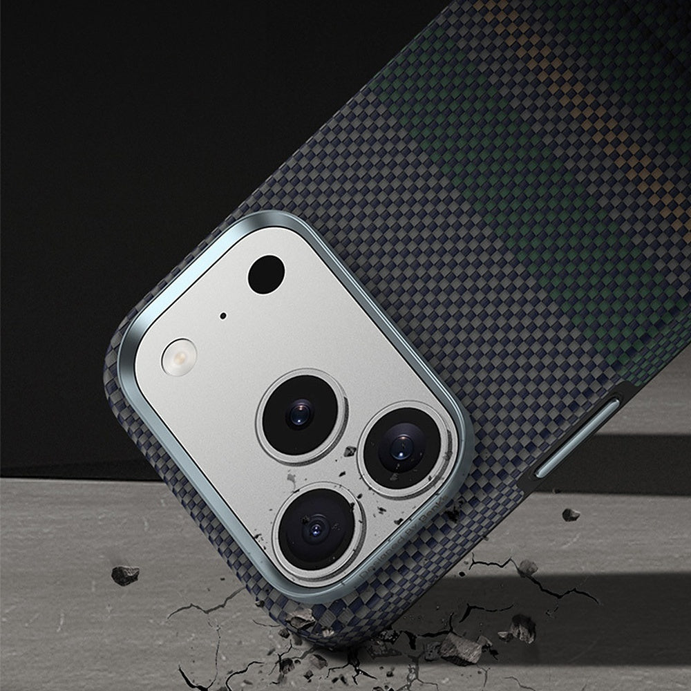 Aramid-Hülle für iPhone 18 Pro Max, Benks Magnetic Armor Pro Aurora Kevlar 600D MagSafe, Grün (12/13)