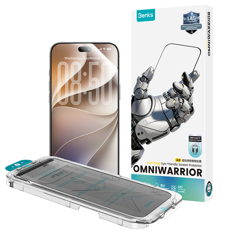 Panzerglas für iPhone 18 Pro Max, Benks OmniWarrior Anti-Drop Privacy (13/13)