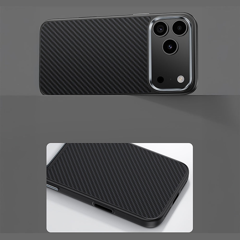 Aramid-Hülle für iPhone 18 Pro Max, Benks Magnetic Armor Pro Kevlar Metal Frame 600D MagSafe, Schwarz (7/13)