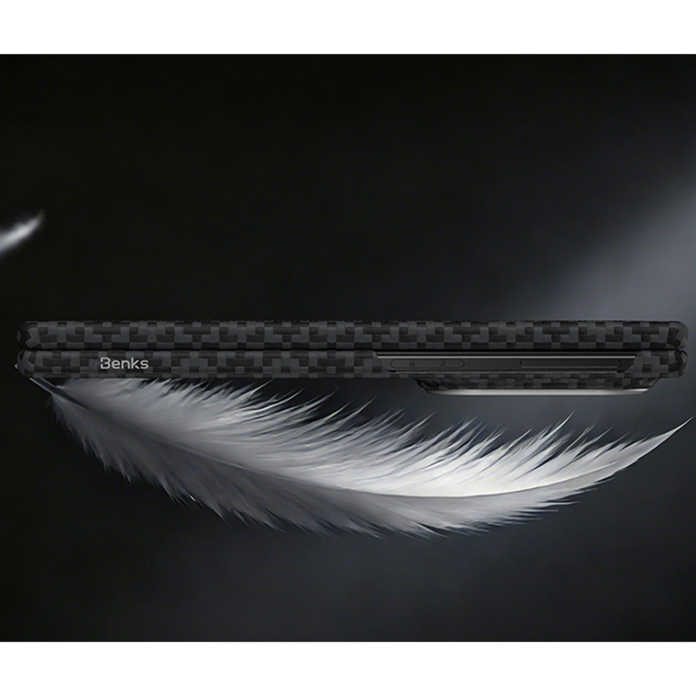 Aramid-Hülle für Samsung Galaxy Z Fold 8, Benks Magnetic Armor Grid Air Grand Combo MagSafe, Schwarz (8/13)