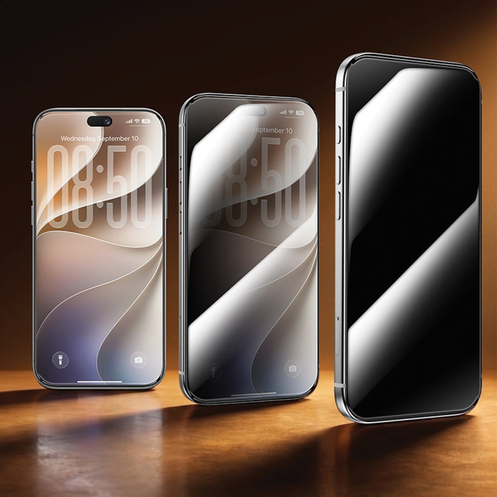 Panzerglas für iPhone 18 Pro, Benks Ultra Shield Privacy, Schwarz (8/13)