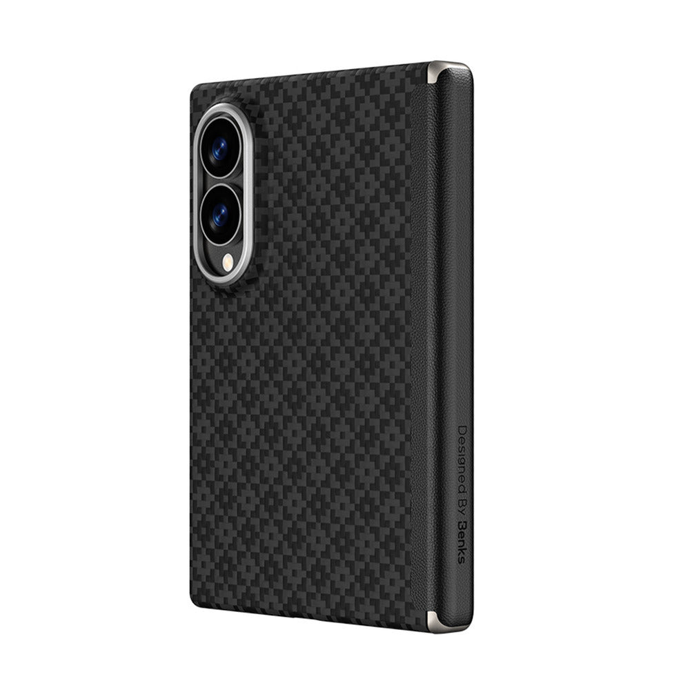 Aramid-Hülle für Samsung Galaxy Z Fold 8, Benks Magnetic Armor Grid Pro Grand Combo MagSafe, Schwarz (3/13)