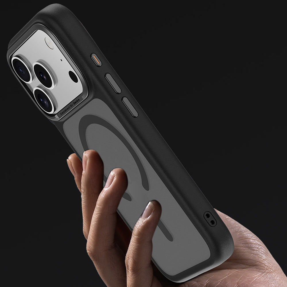 Hülle für iPhone 18 Pro Max, Benks Magnetic Mist Metal Frame MagSafe, Schwarz (8/12)