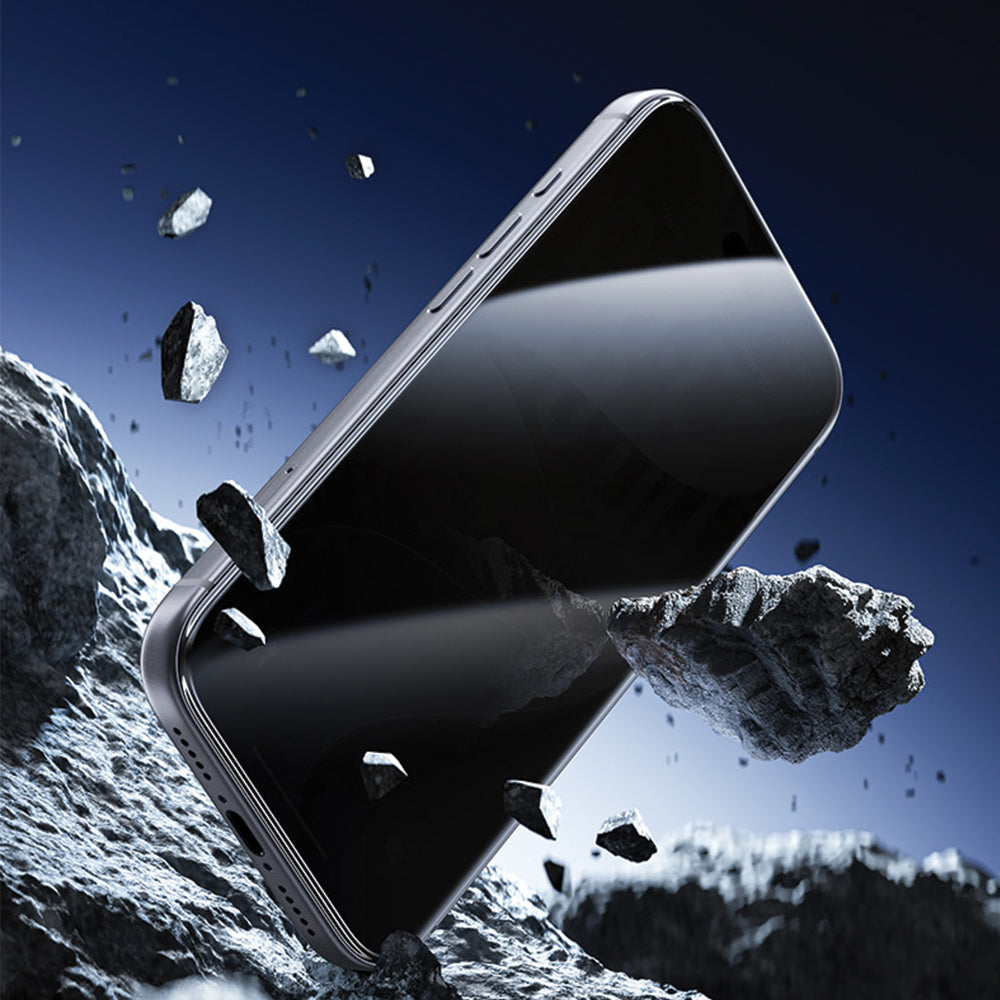 Panzerglas für iPhone 18 Pro, Benks Glass Warrior Privacy, Schwarz (8/12)