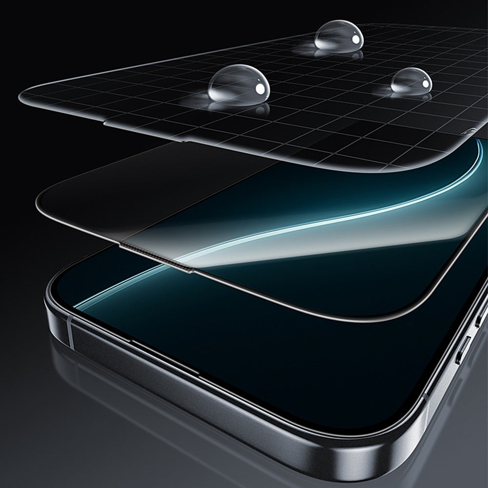 Panzerglas für iPhone 18 Pro, Benks Glass Warrior Sapphire Coating, Schwarz (11/16)