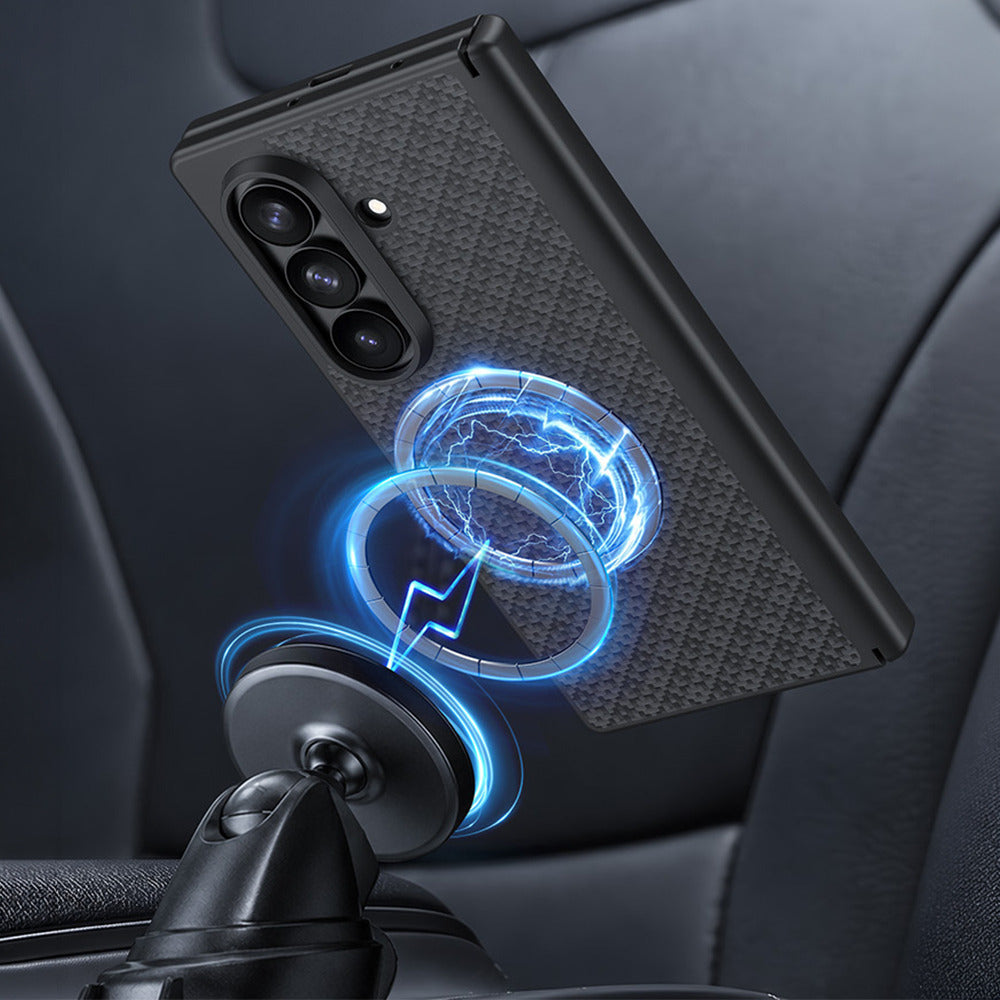 Aramid-Hülle für Samsung Galaxy Z Fold 8 Ultra, Benks Magnetic Armor Grid Pro Grand Combo MagSafe, Schwarz (5/14)