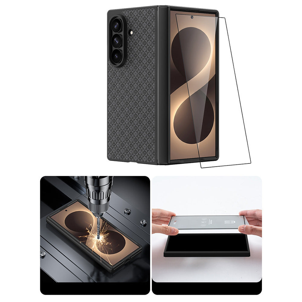 Aramid-Hülle für Samsung Galaxy Z Fold 8 Ultra, Benks Magnetic Armor Grid Pro Grand Combo MagSafe, Schwarz (6/14)