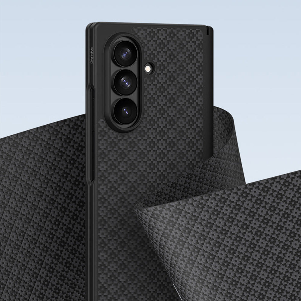Aramid-Hülle für Samsung Galaxy Z Fold 8 Ultra, Benks Magnetic Armor Grid Pro Grand Combo MagSafe, Schwarz (10/14)