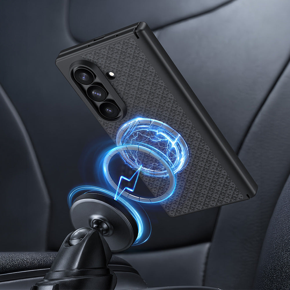 Aramid-Hülle für Samsung Galaxy Z Fold 8 Ultra, Benks Magnetic Armor Grid Pro Grand Combo MagSafe, Blau (11/14)