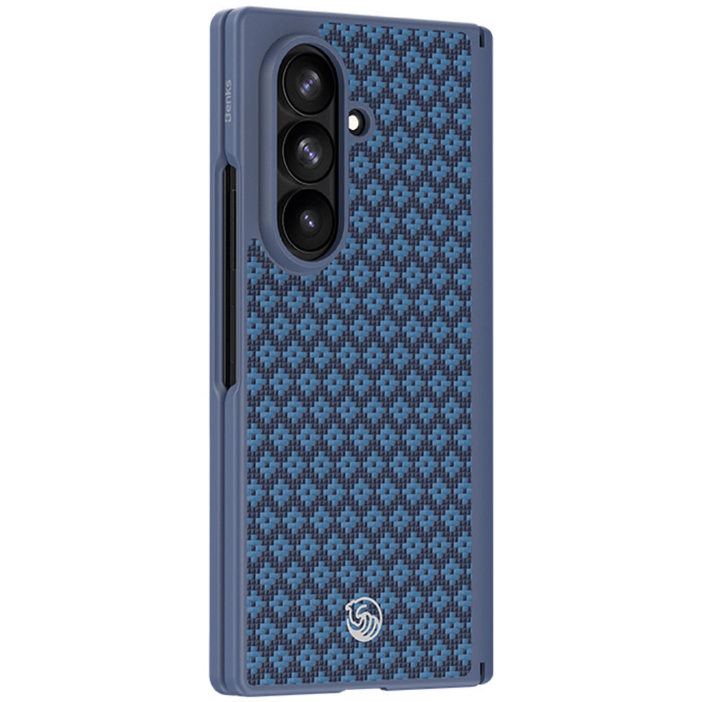 Aramid-Hülle für Samsung Galaxy Z Fold 8 Ultra, Benks Magnetic Armor Grid Pro Grand Combo MagSafe, Blau (3/14)