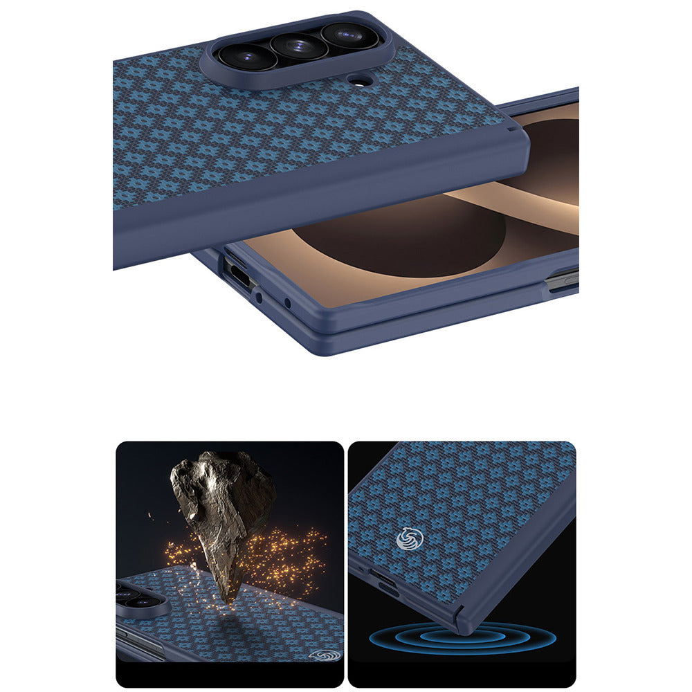 Aramid-Hülle für Samsung Galaxy Z Fold 8 Ultra, Benks Magnetic Armor Grid Pro Grand Combo MagSafe, Blau (9/14)