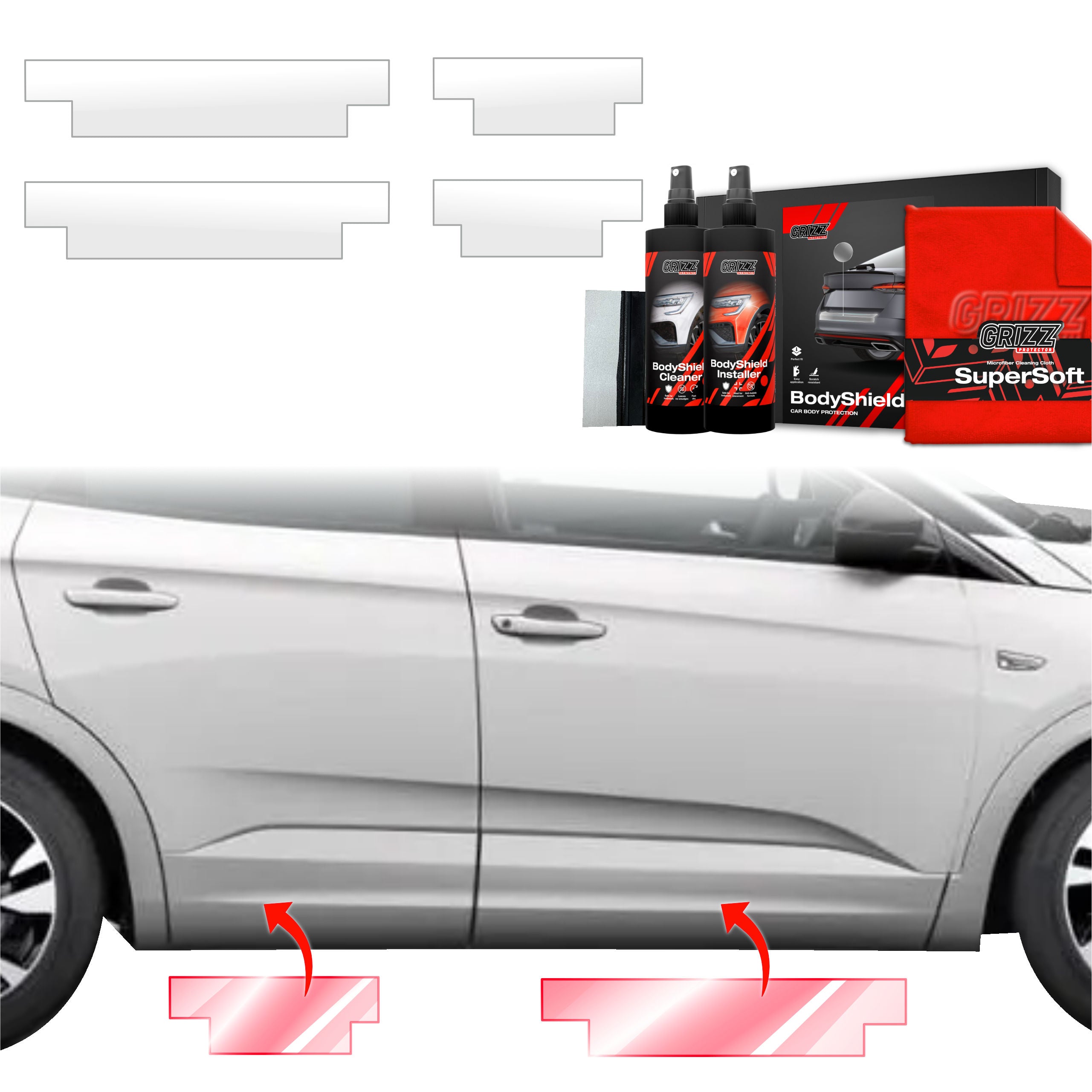 4in1 Schutzfolie Grizz Protector für Schweller - Opel Grandland (2021-2024)