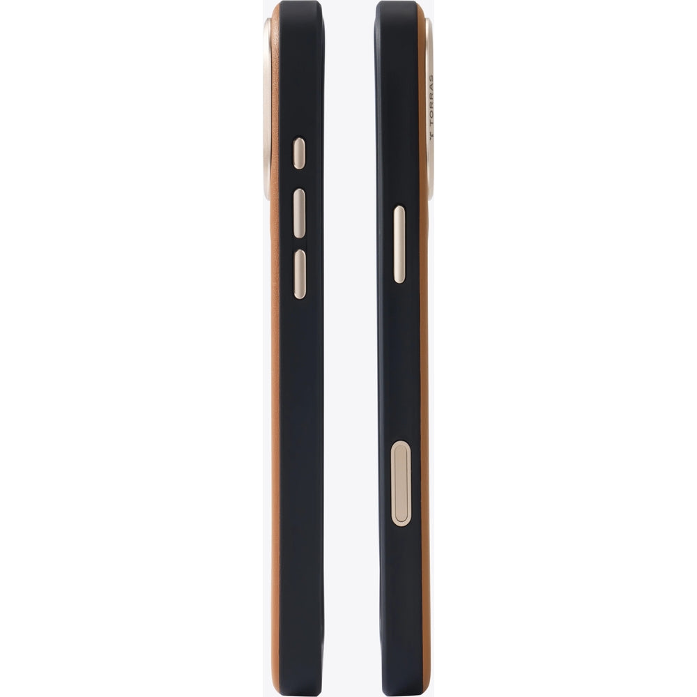 Handyhülle für iPhone 18 Pro / 17 Pro Torras Ostand Q3 VegSkin, Braun (6/9)