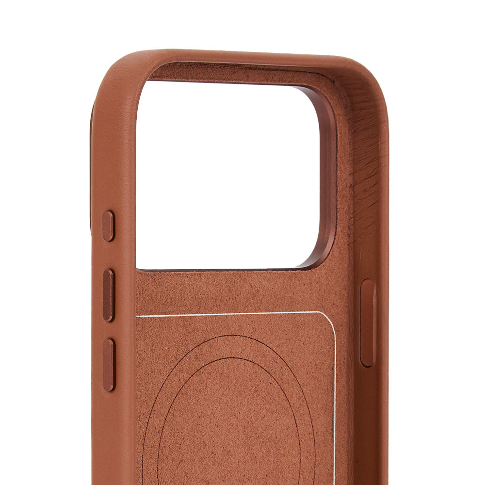 Lederhülle mit modularer Rückseite Troubadour Modular Leather Case für MagSafe für iPhone 18 Pro, Braun (7/9)