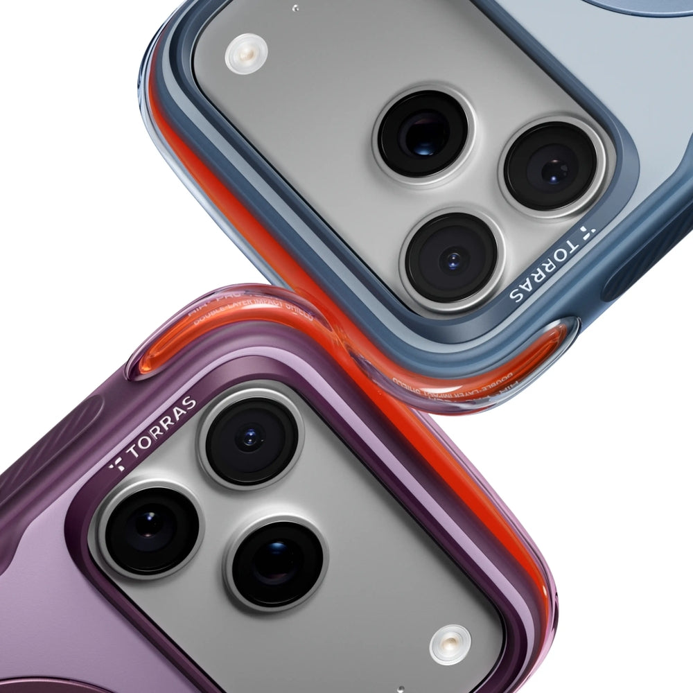 Handyhülle für iPhone 18 Pro / 17 Pro, Torras Ostand Q3 Air Pro mit MagSafe, Violett (6/6)