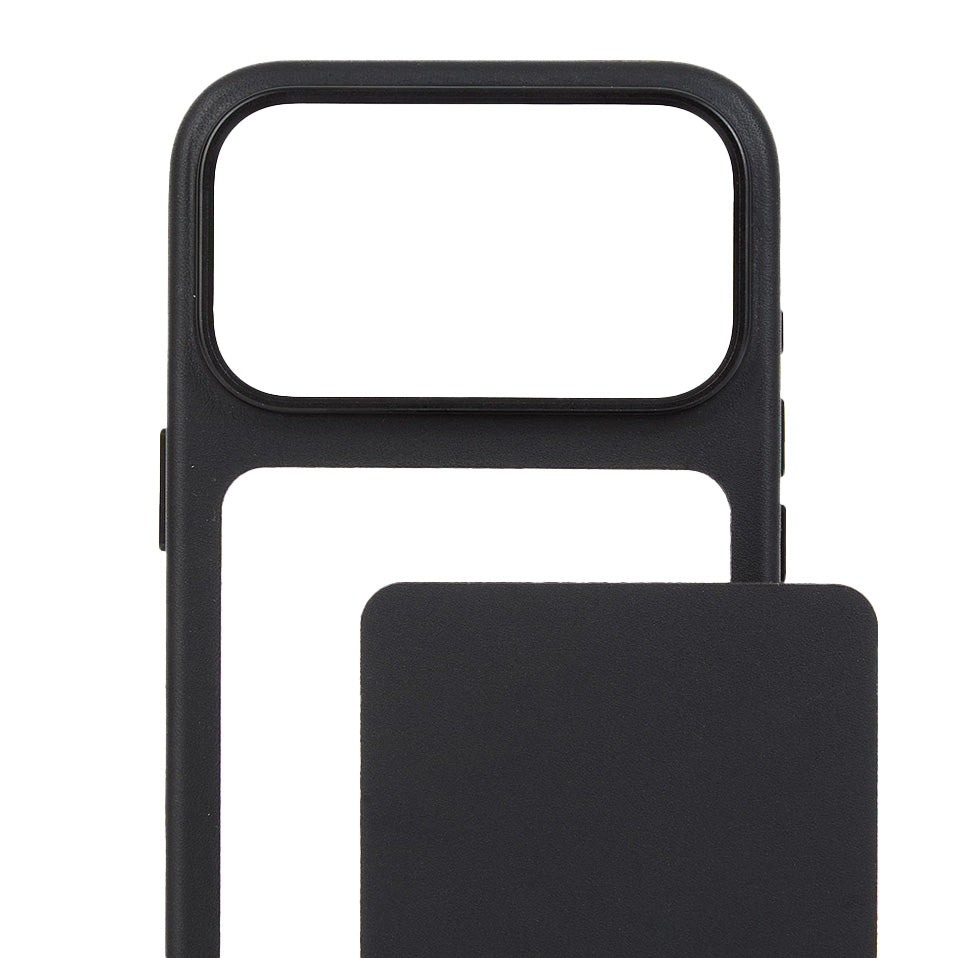 Lederhülle mit modularer Rückseite Troubadour Modular Leather Case für MagSafe für iPhone 18 Pro, Schwarz (7/9)