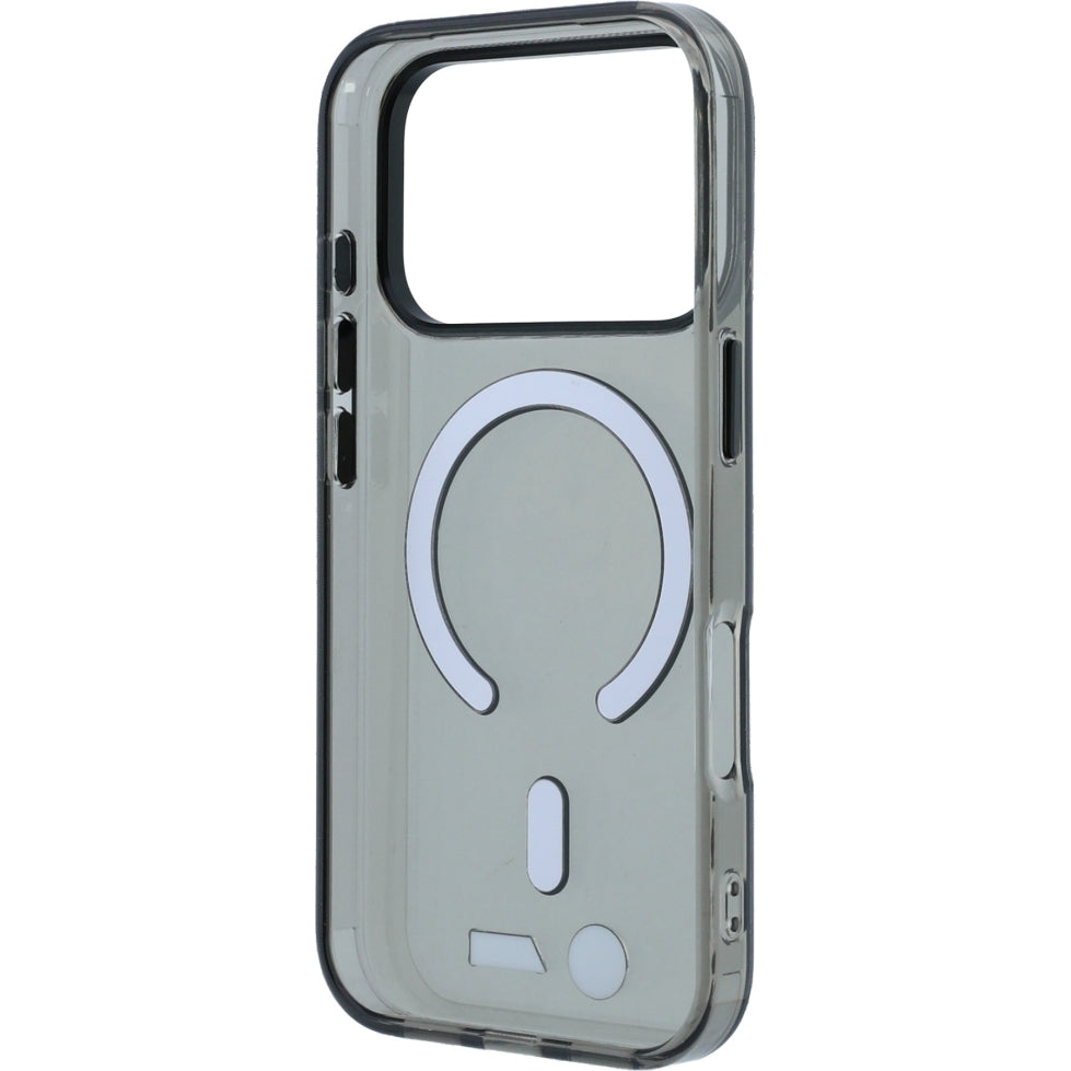 Handyhülle für iPhone 18 Pro Max / 17 Pro Max, BMW M IML Frosted Metal Logo Trims MagSafe, Anthrazit-Transparent (6/8)