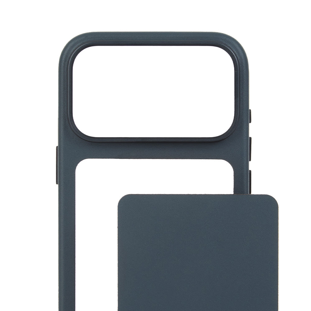 Lederhülle mit modularer Rückseite Troubadour Modular Leather Case für MagSafe für iPhone 18 Pro, Graphit (7/9)