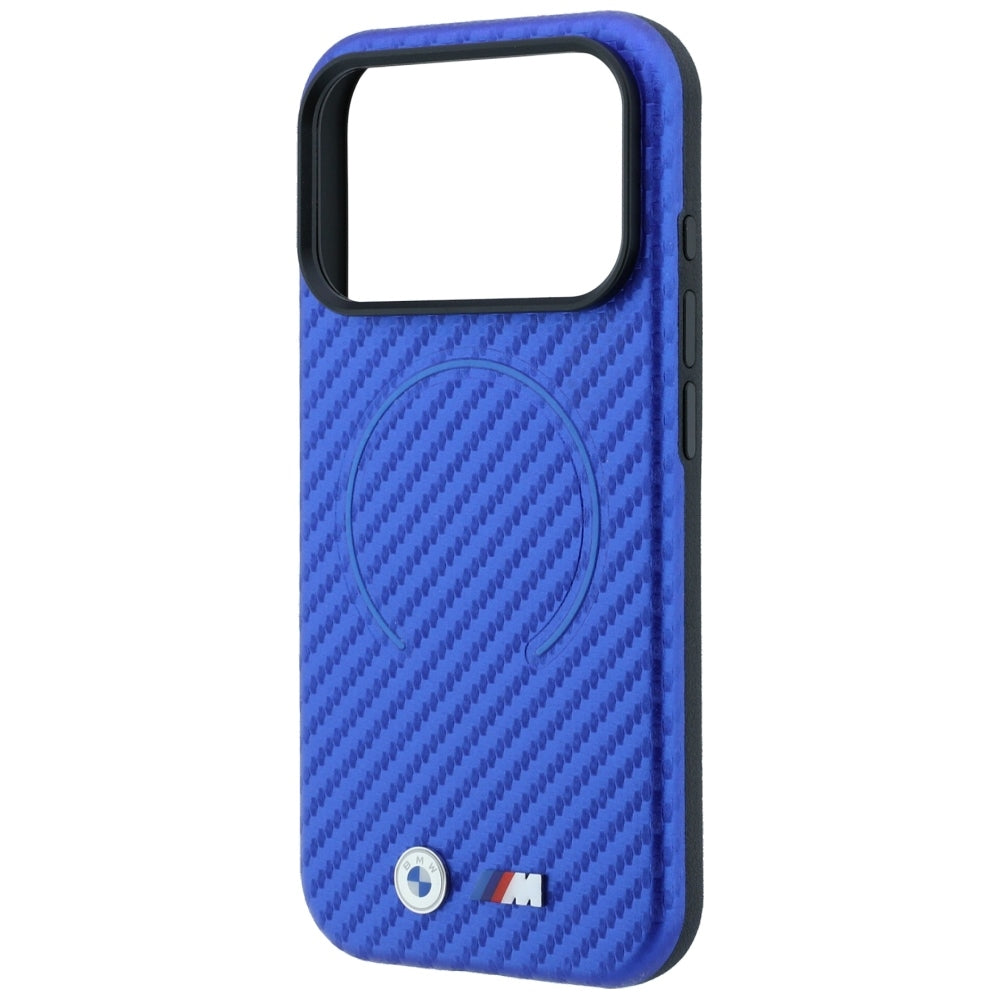 Handyhülle für iPhone 18 Pro Max / 17 Pro Max, BMW M Carbon Printed Ring mit MagSafe, Blau (6/8)