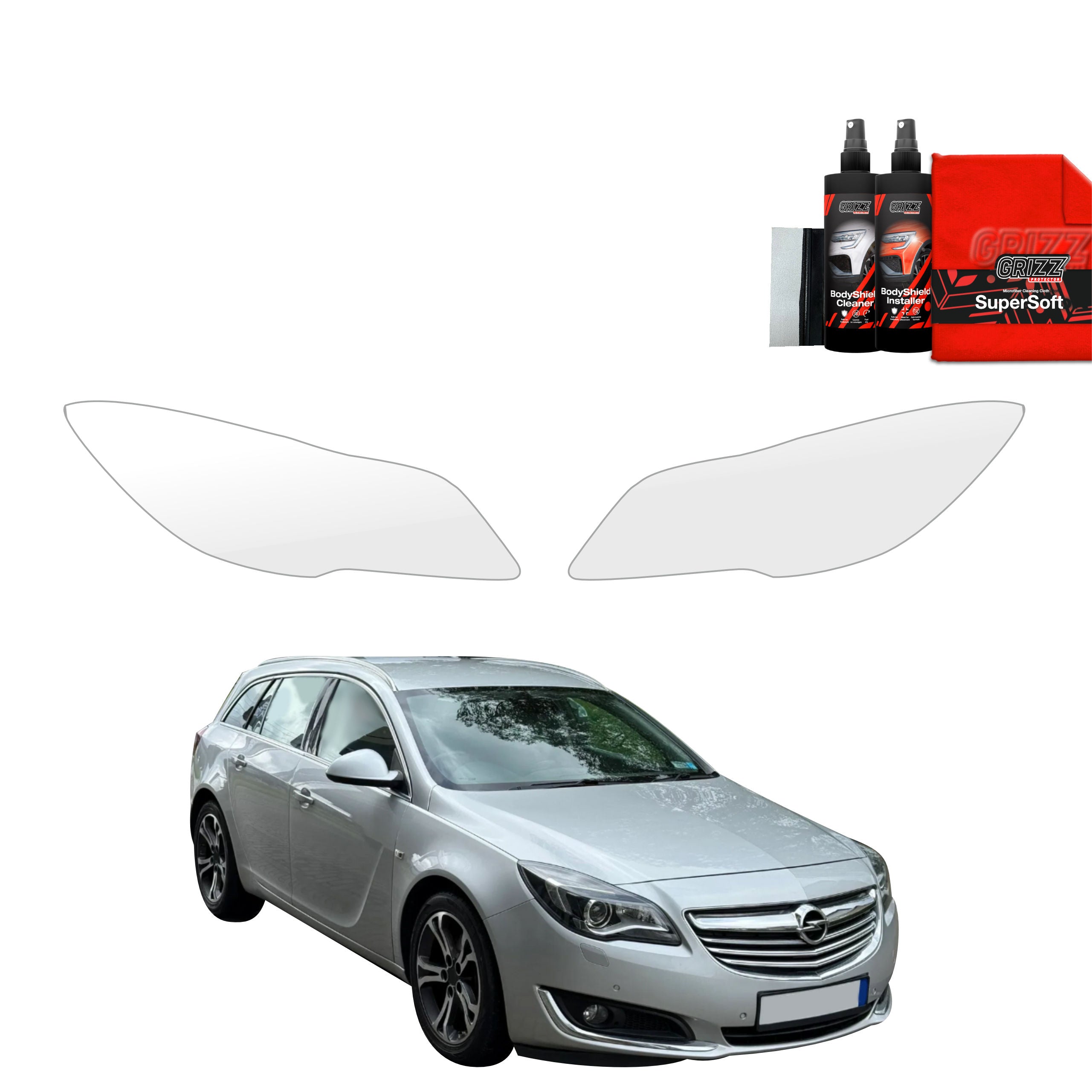 2in1 Schutzfolie Grizz Protector für Scheinwerfer - Opel Insignia Kombi Facelifting (2013-2017)