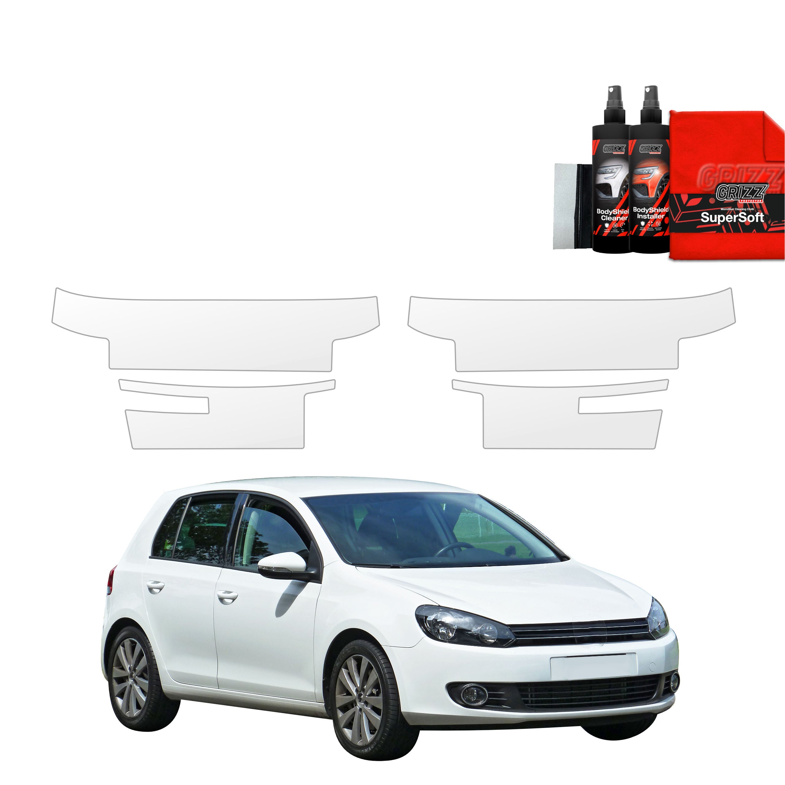 4in1 Schutzfolie Grizz Protector für Schweller - Volkswagen Golf 6 Hatchback 5D (2008-2013)