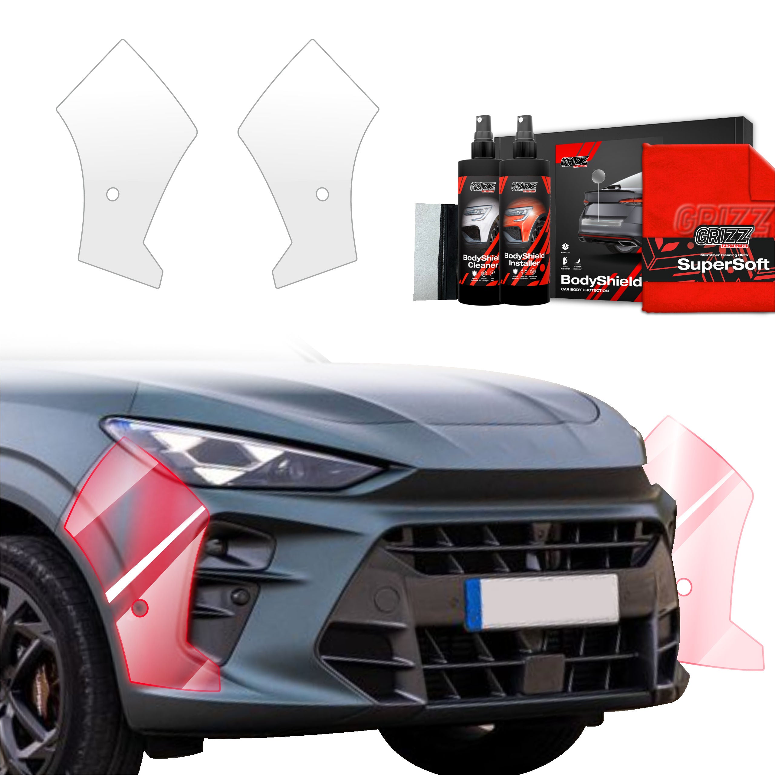 2in1 Schutzfolie Grizz Protector für Stoßstange - Cupra Terramar (2024-2026)