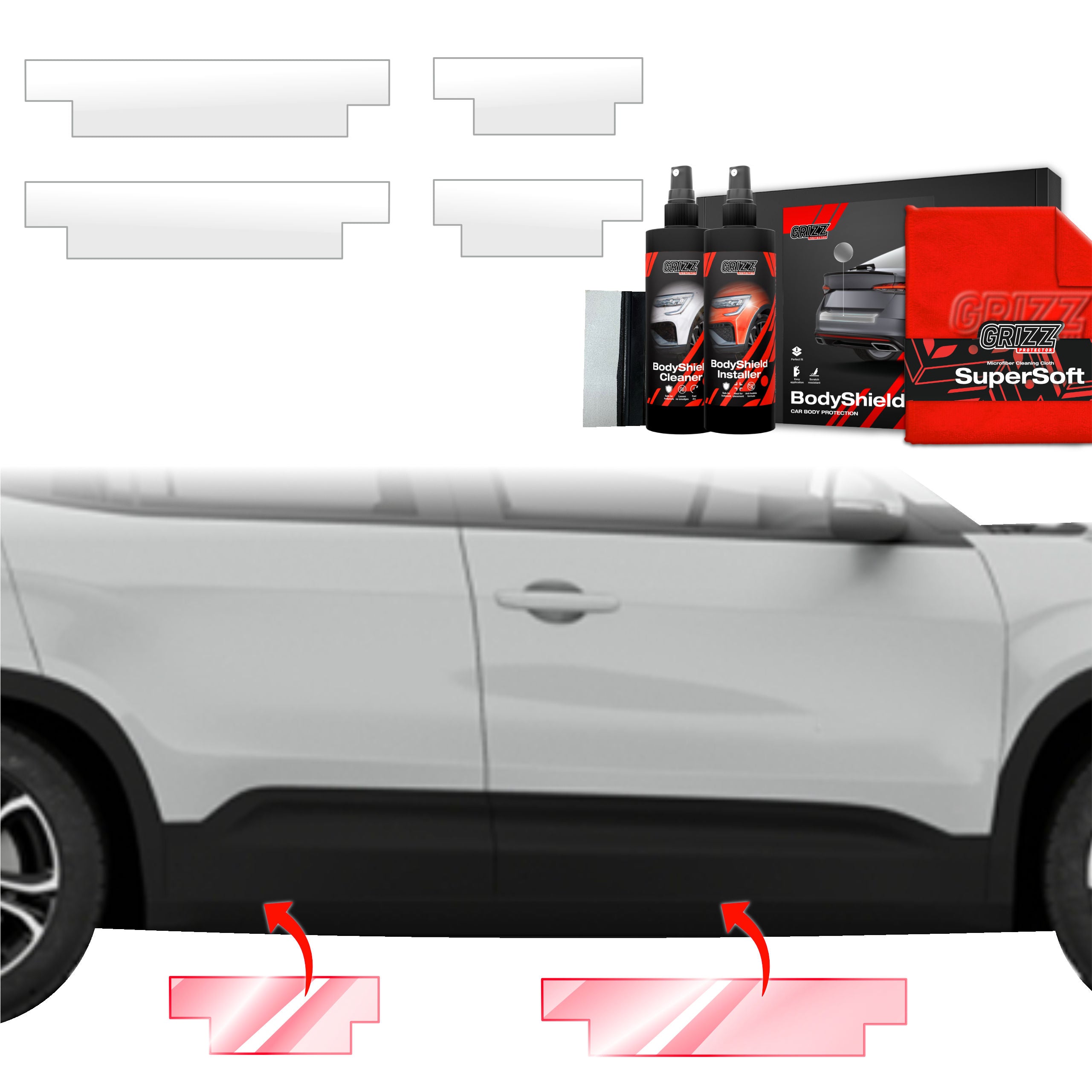 4in1 Schutzfolie Grizz Protector für Schweller - Jeep Avenger (2023-2026)