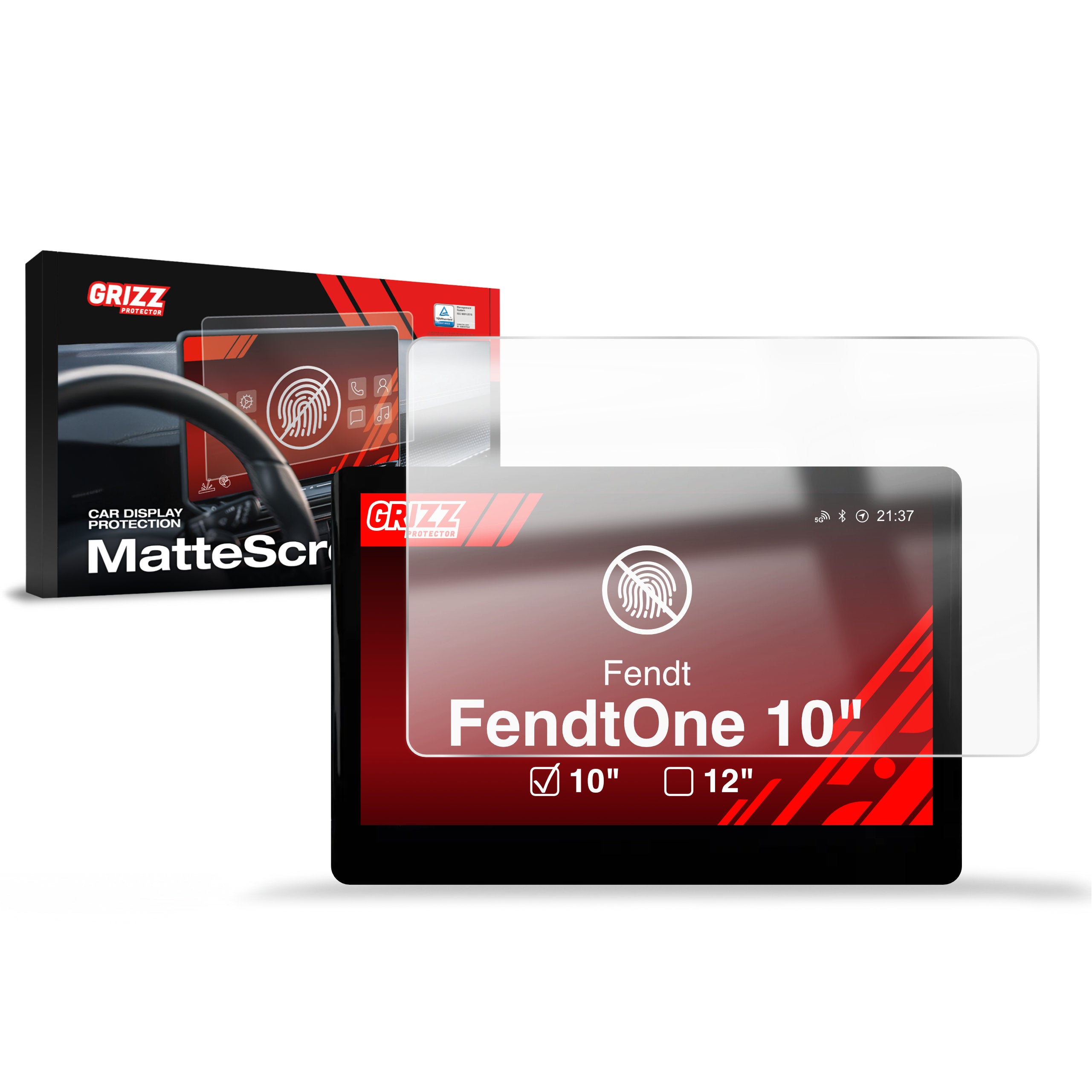 Matte Autodisplayfolie für FendtONE 10" (2023-2026), Grizz Protector