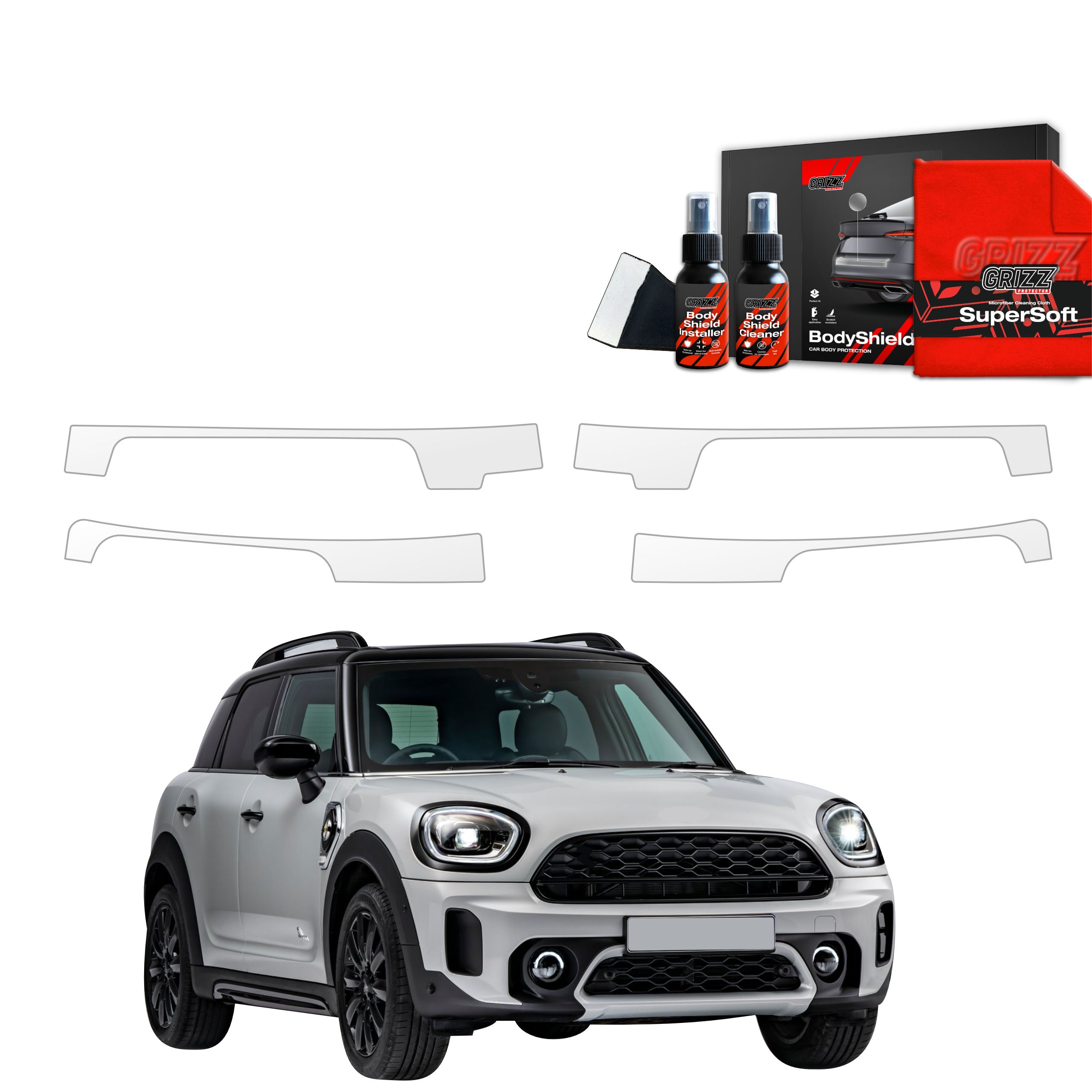 4in1 Schutzfolie Grizz Protector für Schweller - Mini Countryman (2023-2026)