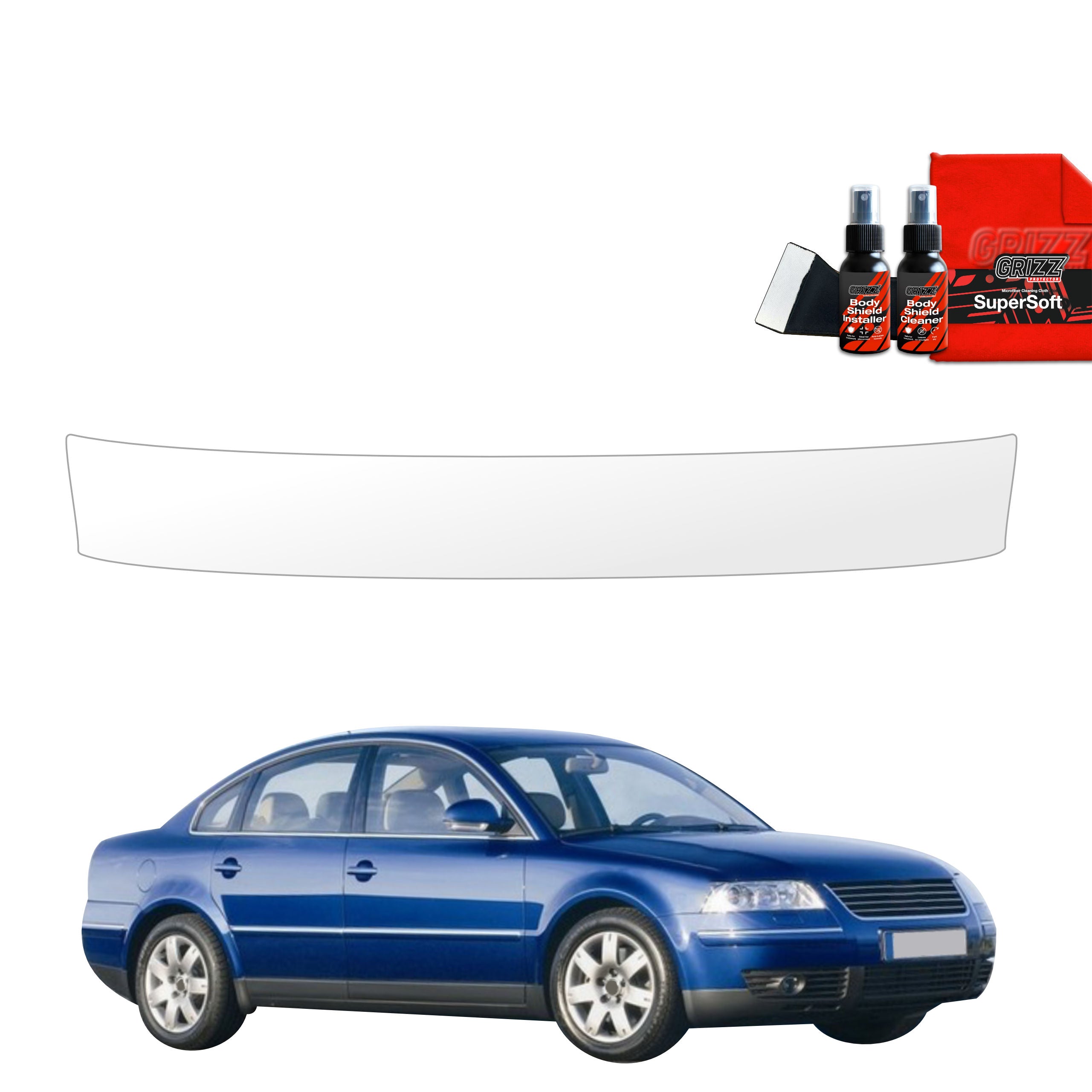 Schutzfolie Grizz Protector für Ladekante - Volkswagen Passat B5 Sedan Facelifting (2000-2005)