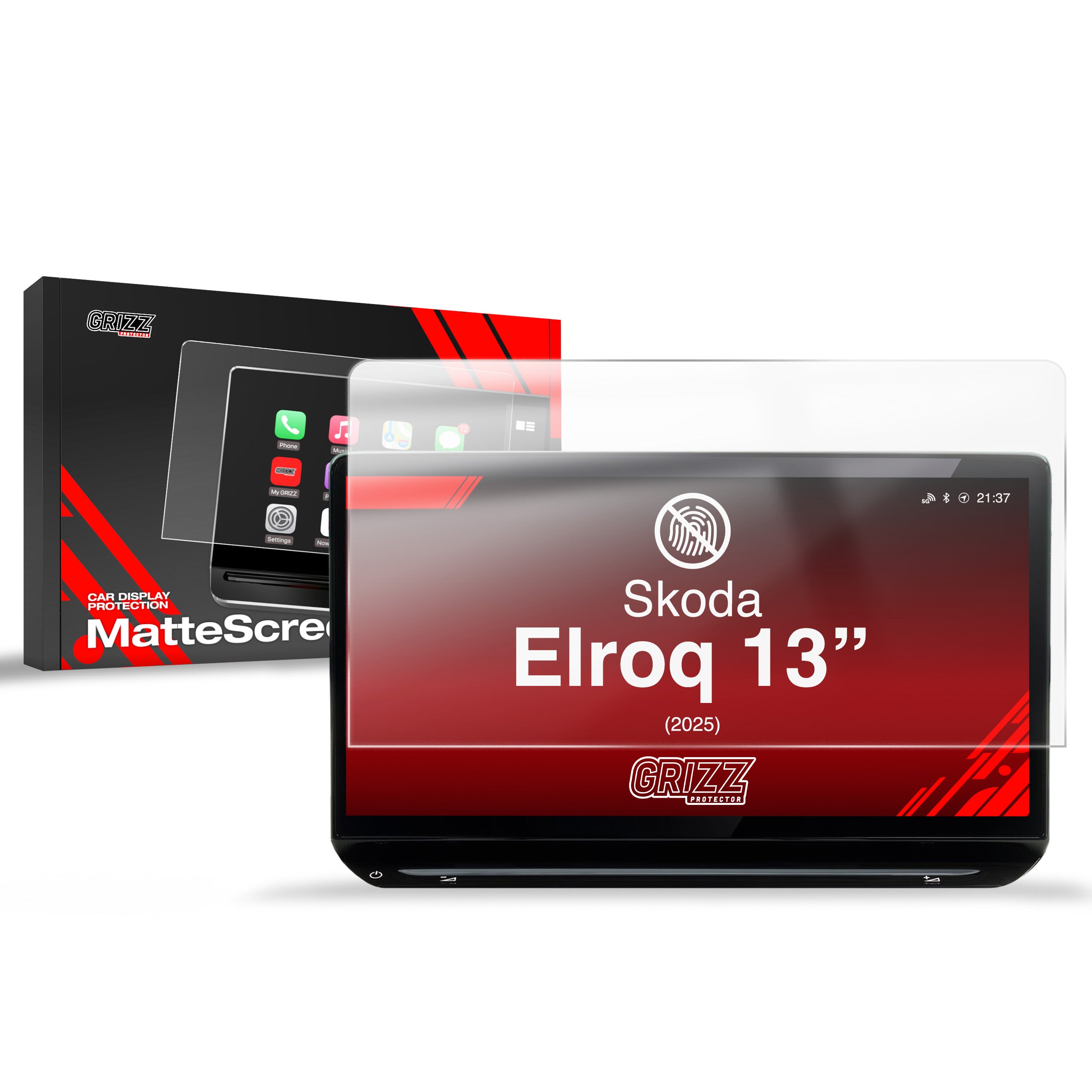 Matte Autodisplayfolie für Skoda Elroq 13" (2025-2026), Grizz Protector