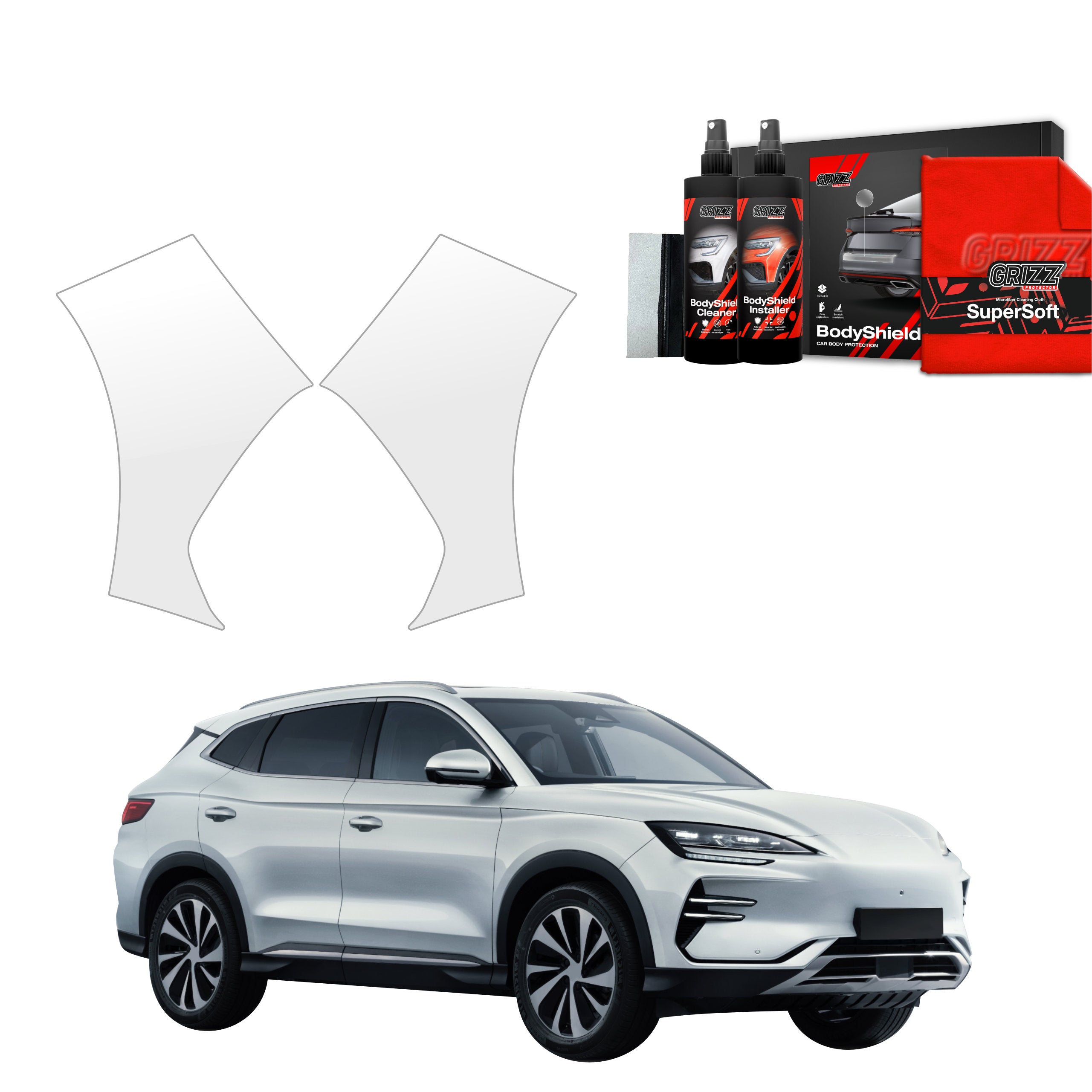 2in1 Schutzfolie Grizz Protector für Stoßstange - BYD Seal U (2024-2026)
