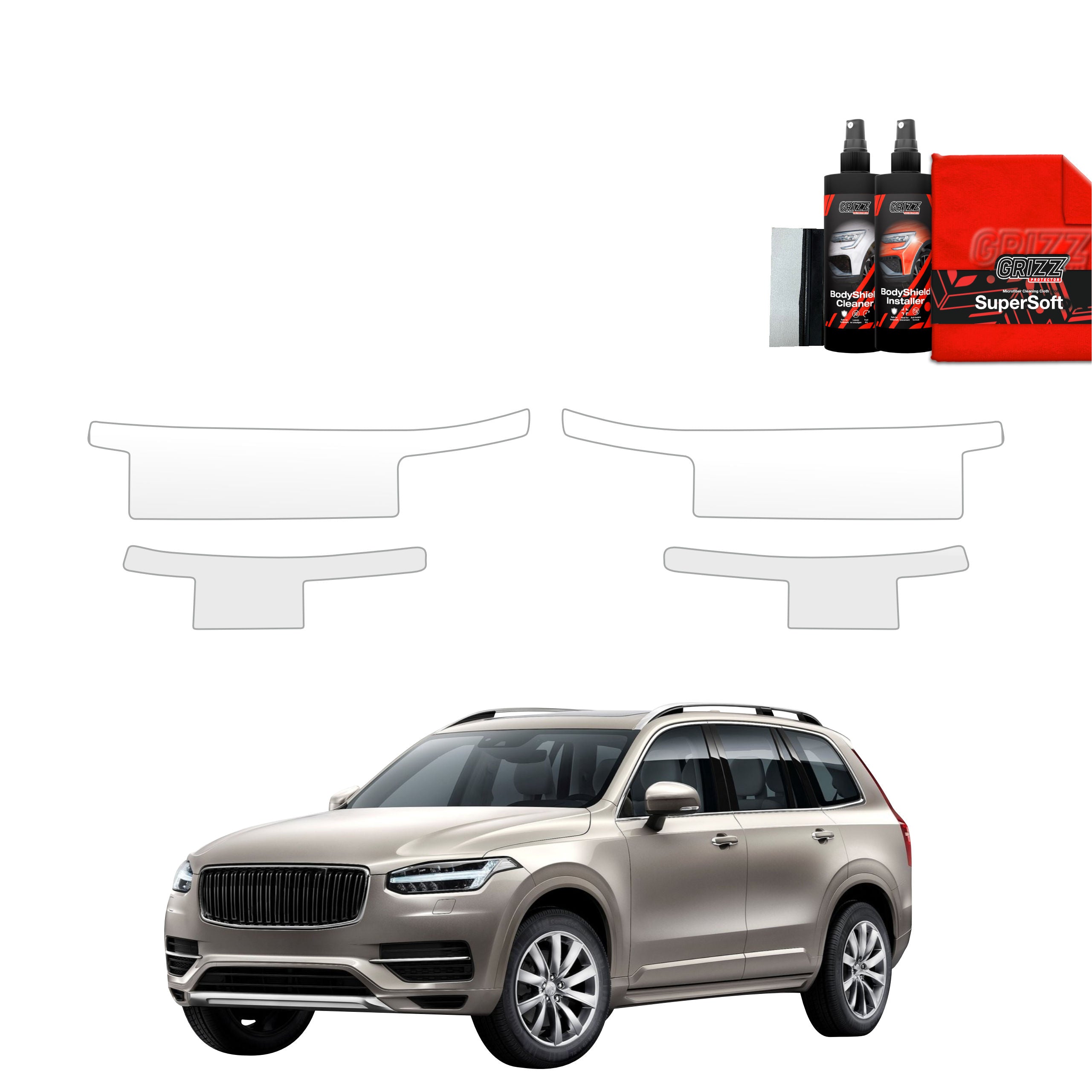 4in1 Schutzfolie Grizz Protector für Schweller - Volvo XC90 (2015-2020)
