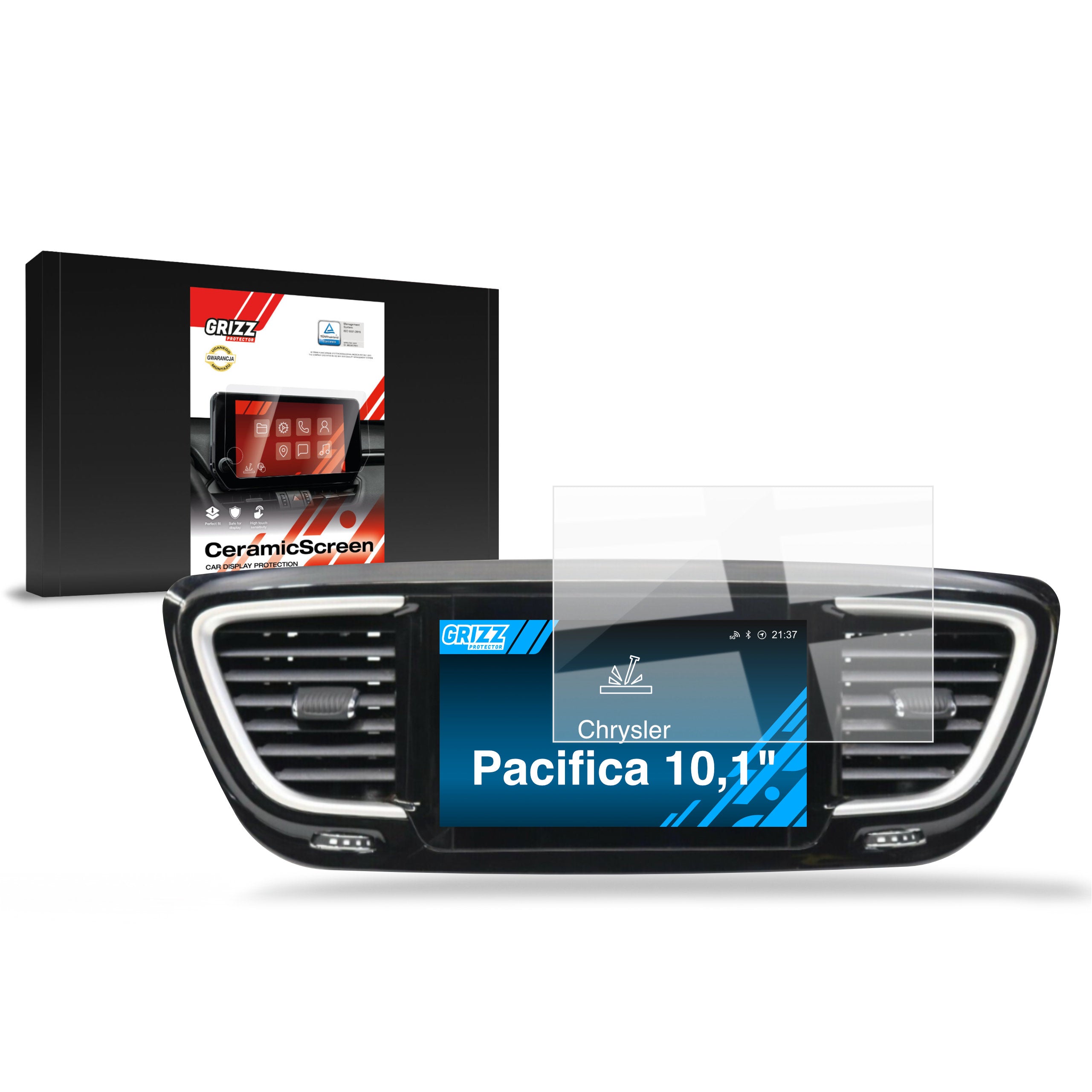 Keramische Autodisplayfolie für Chrysler Pacifica (2020-2026), Grizz Protector