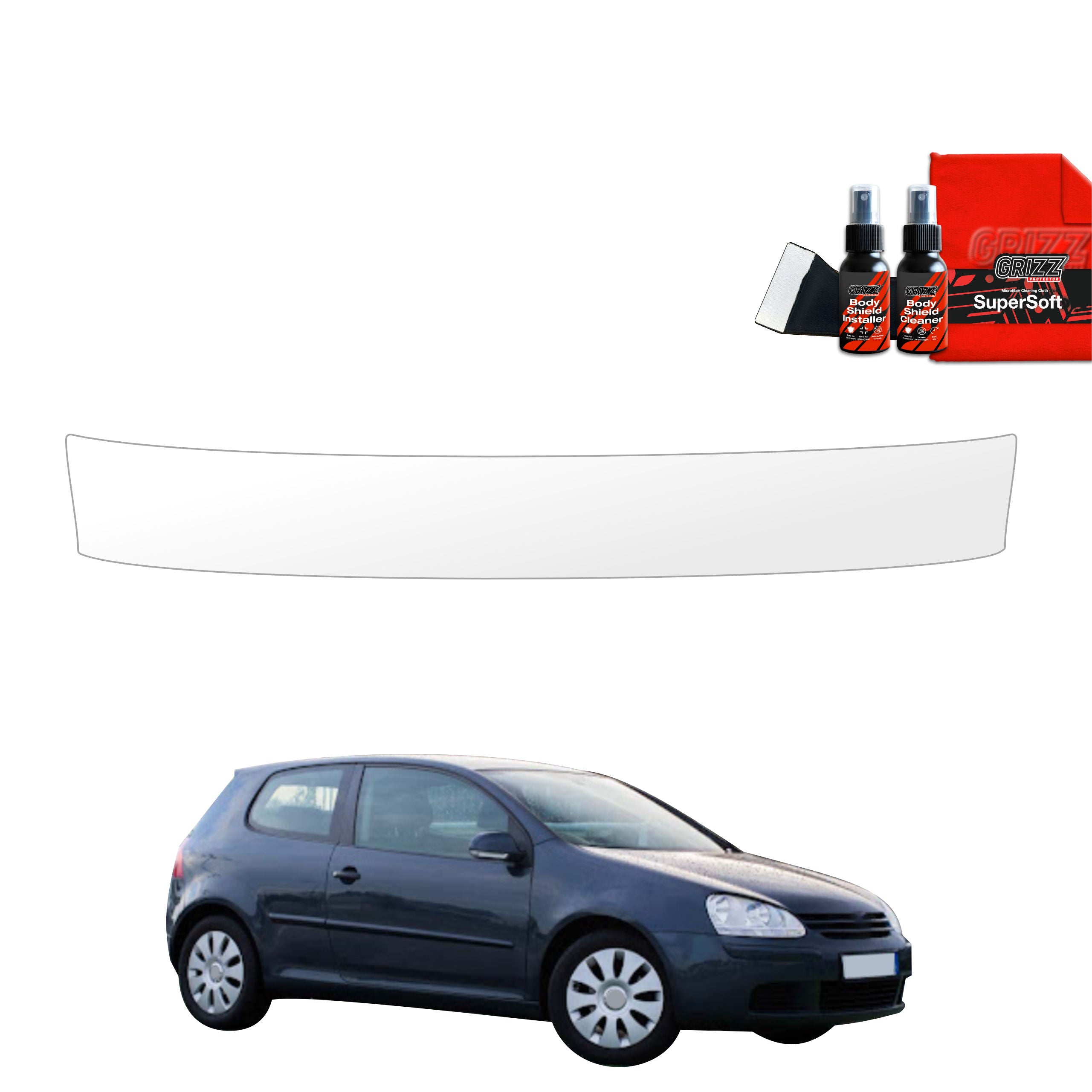 Schutzfolie Grizz Protector für Ladekante - Volkswagen Golf 5 Hatchback 3D (2003-2009)