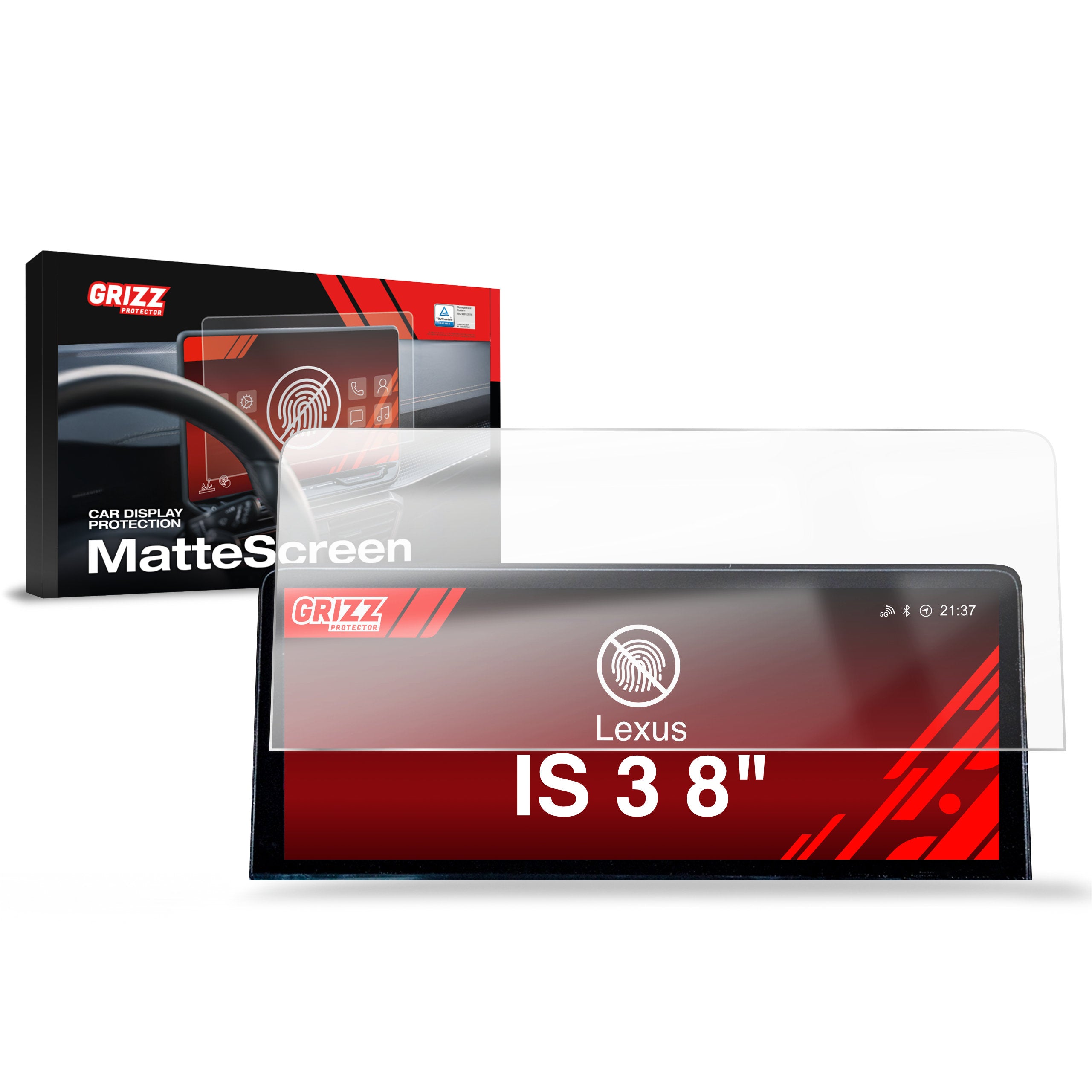 Matte Autodisplayfolie für Lexus IS 3 (2020-2023), Grizz Protector