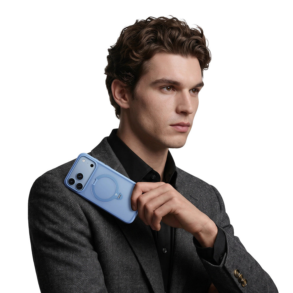 Handyhülle für iPhone 18 Pro / 17 Pro Torras Ostand Q3 Spin, Blau (7/9)