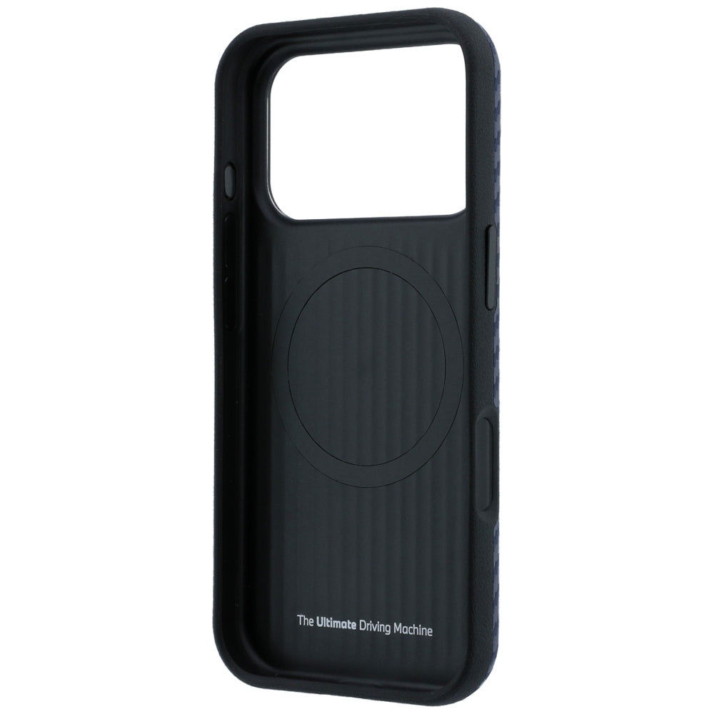 Handyhülle BMW M Carbon Metal Logo MagSafe für iPhone 18 Pro Max / 17 Pro Max, Dunkelblau (7/8)