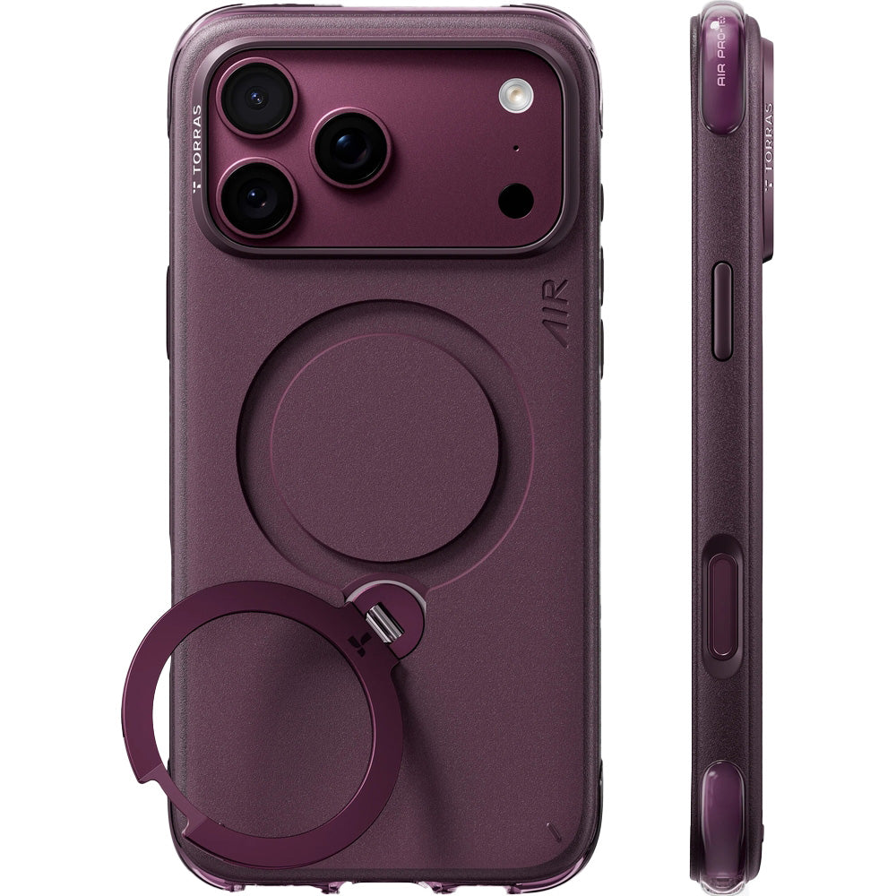 Handyhülle für iPhone 18 Pro Max / 17 Pro Max, Torras Ostand Q3 Air Essential mit MagSafe, Violett (1/7)