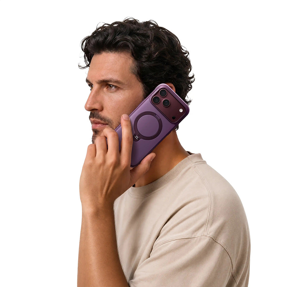Handyhülle für iPhone 18 Pro / 17 Pro Torras Ostand Q3 Rugg, Violett (7/7)