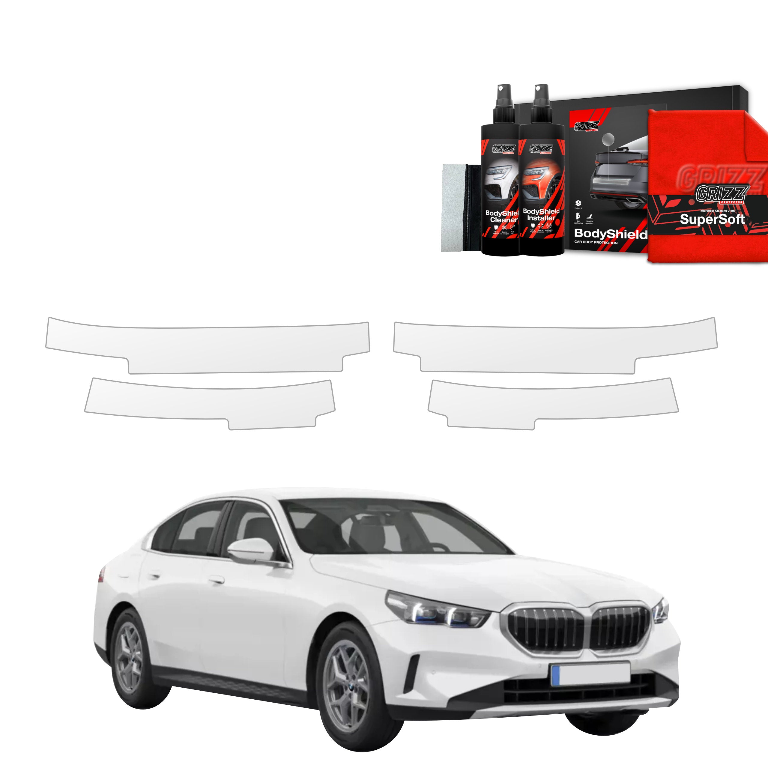 4in1 Schutzfolie Grizz Protector für Schweller - BMW 5 Sedan G60 520i (2024-2026)