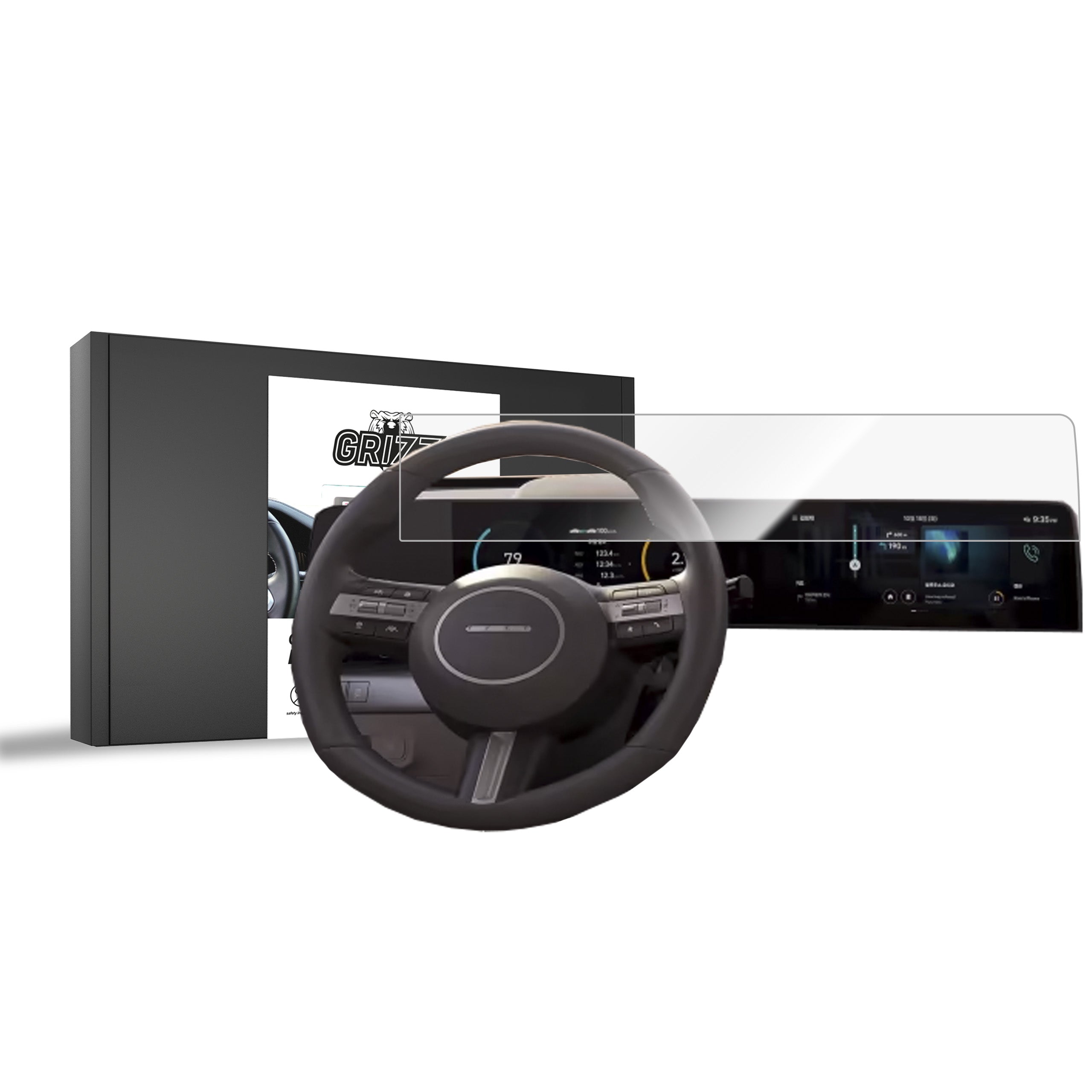Keramische Autodisplayfolie für Hyundai Kona (2023-2026), Grizz Protector