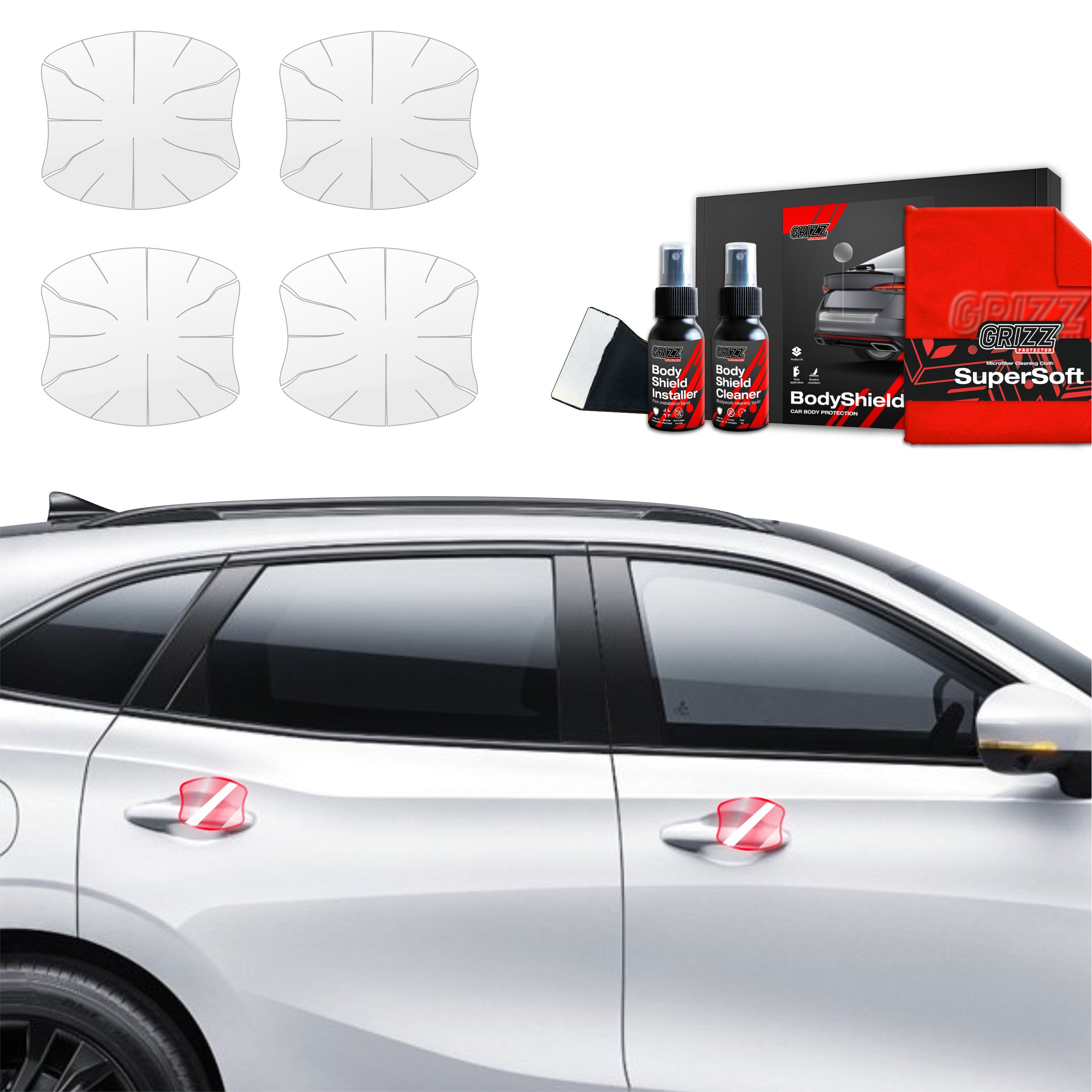 4in1 Schutzfolie Grizz Protector für Türgriffmulden - Forthing T5 Evo (2024-2026)