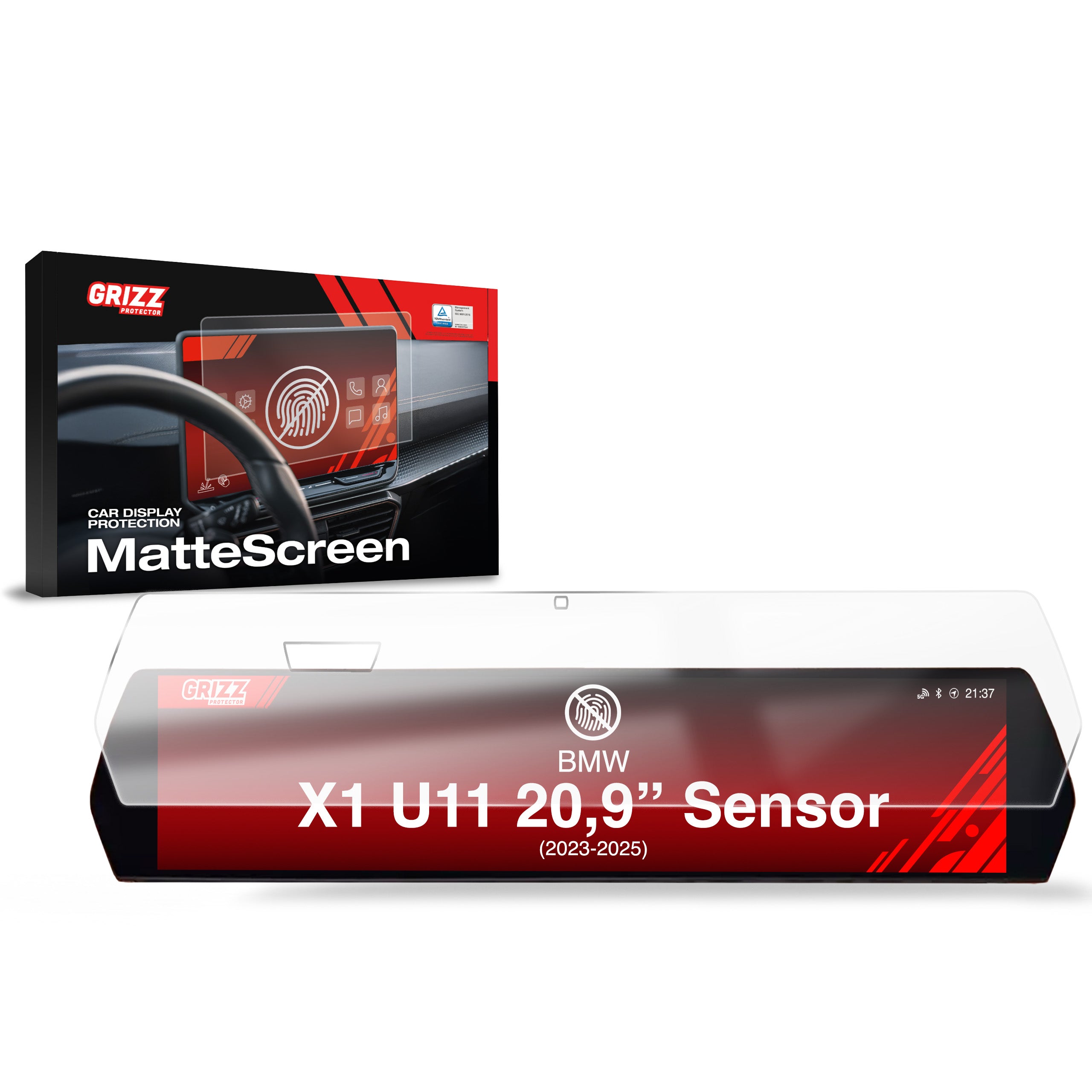 Matte Autodisplayfolie für BMW X1 U11 Sensor (2023-2026), Grizz Protector