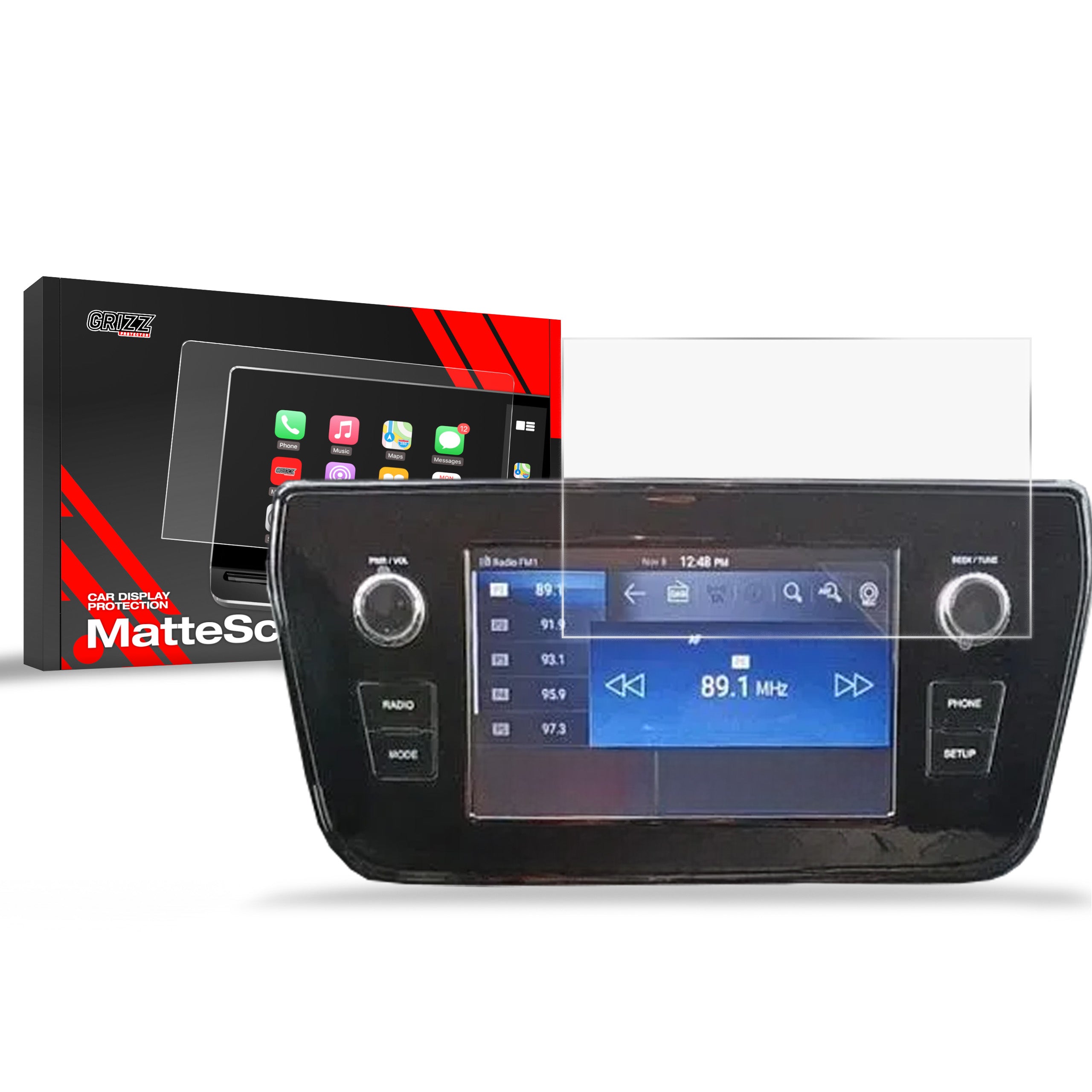 Matte Autodisplayfolie für SsangYong Tivoli 8" (2023-2025), Grizz Protector