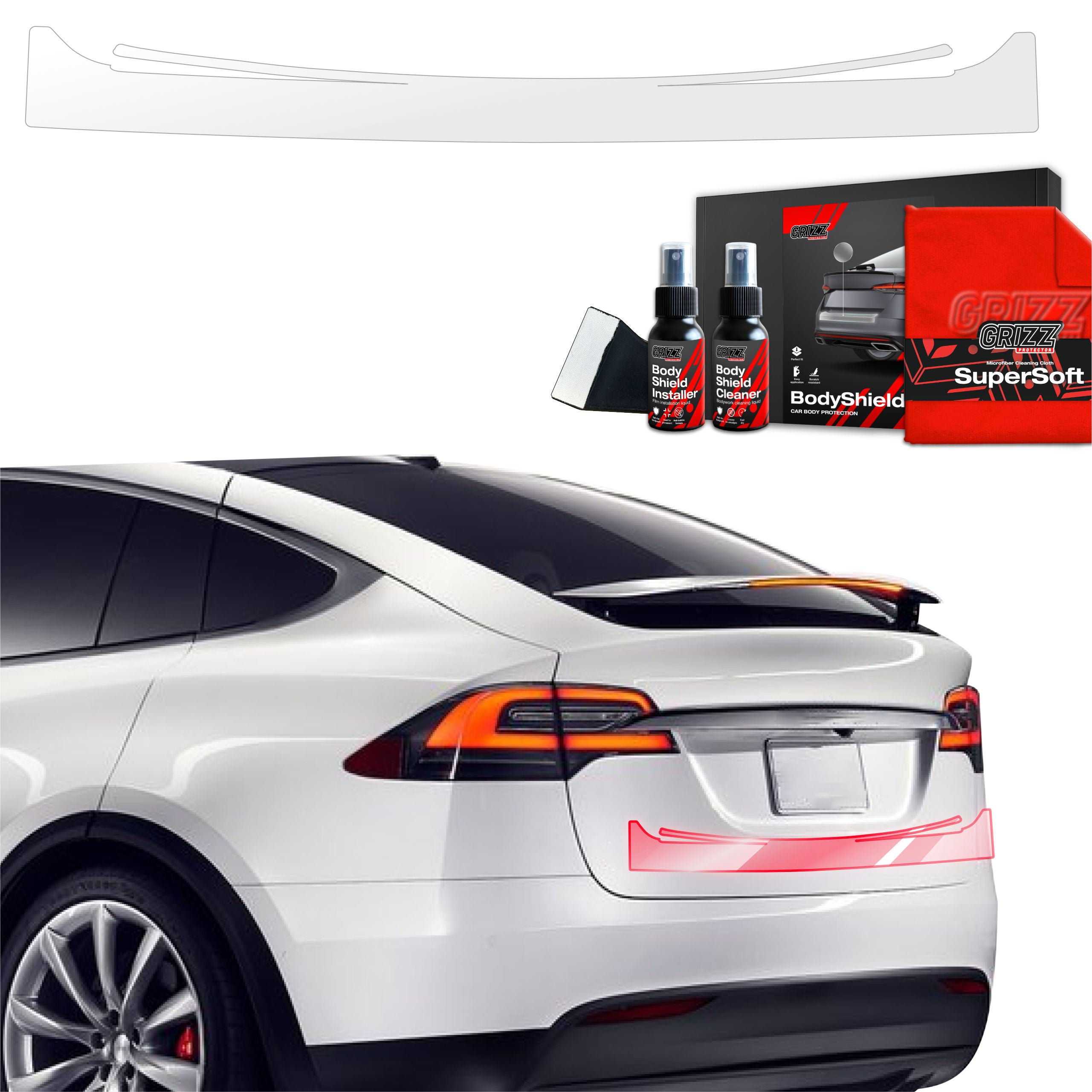 Schutzfolie Grizz Protector für Ladekante - Tesla Model X (2021-2026)