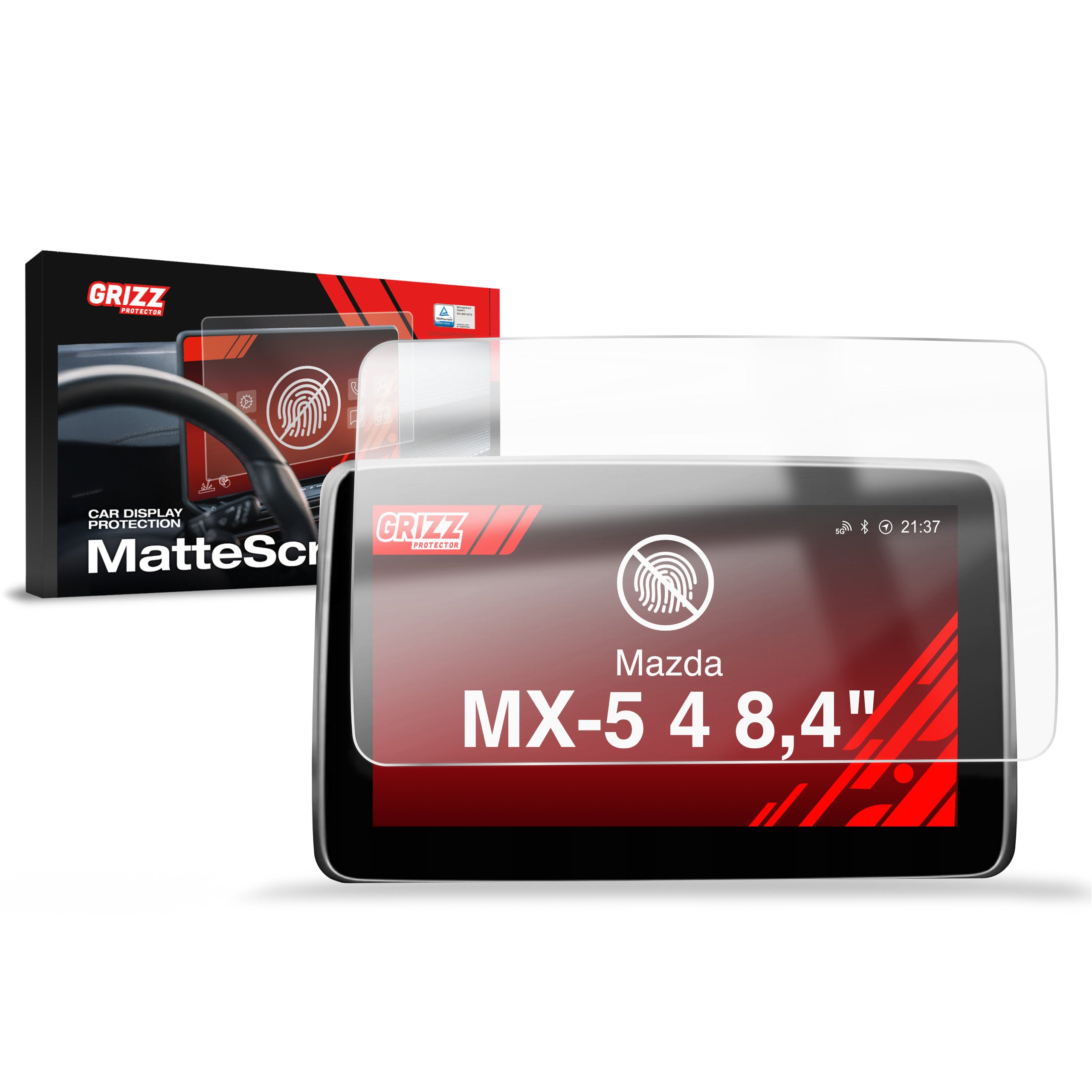 Matte Autodisplayfolie für Mazda MX-5 4 (2015-2024), Grizz Protector
