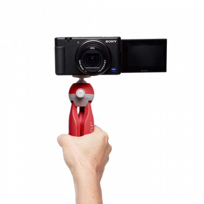 Fotostativ für Smartphones und GoPro, Joby HandyPod 2 mit Kugelkopf und GripTight 360 Halter, Rot
