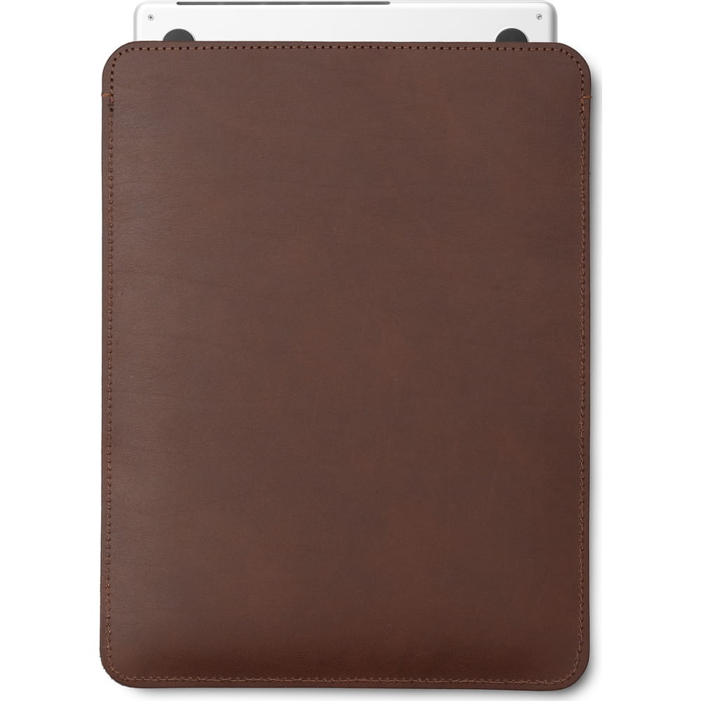 Hülle für MacBook Air 13,6" M4, Baltan Sleeve Premium, Dunkelbraun